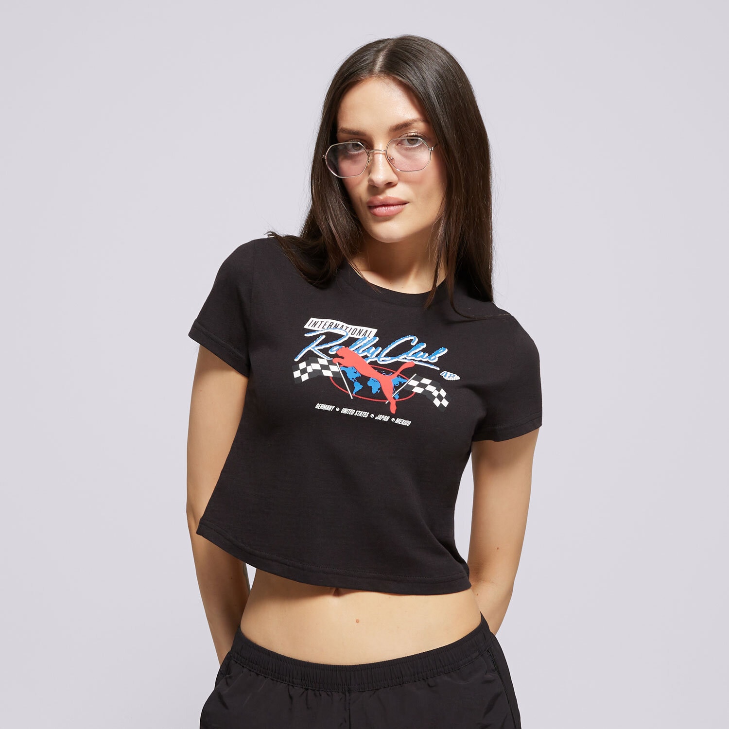 dámské tričko PUMA TRIČKO MOTO BABY TEE 631502 01 ČERNÁ