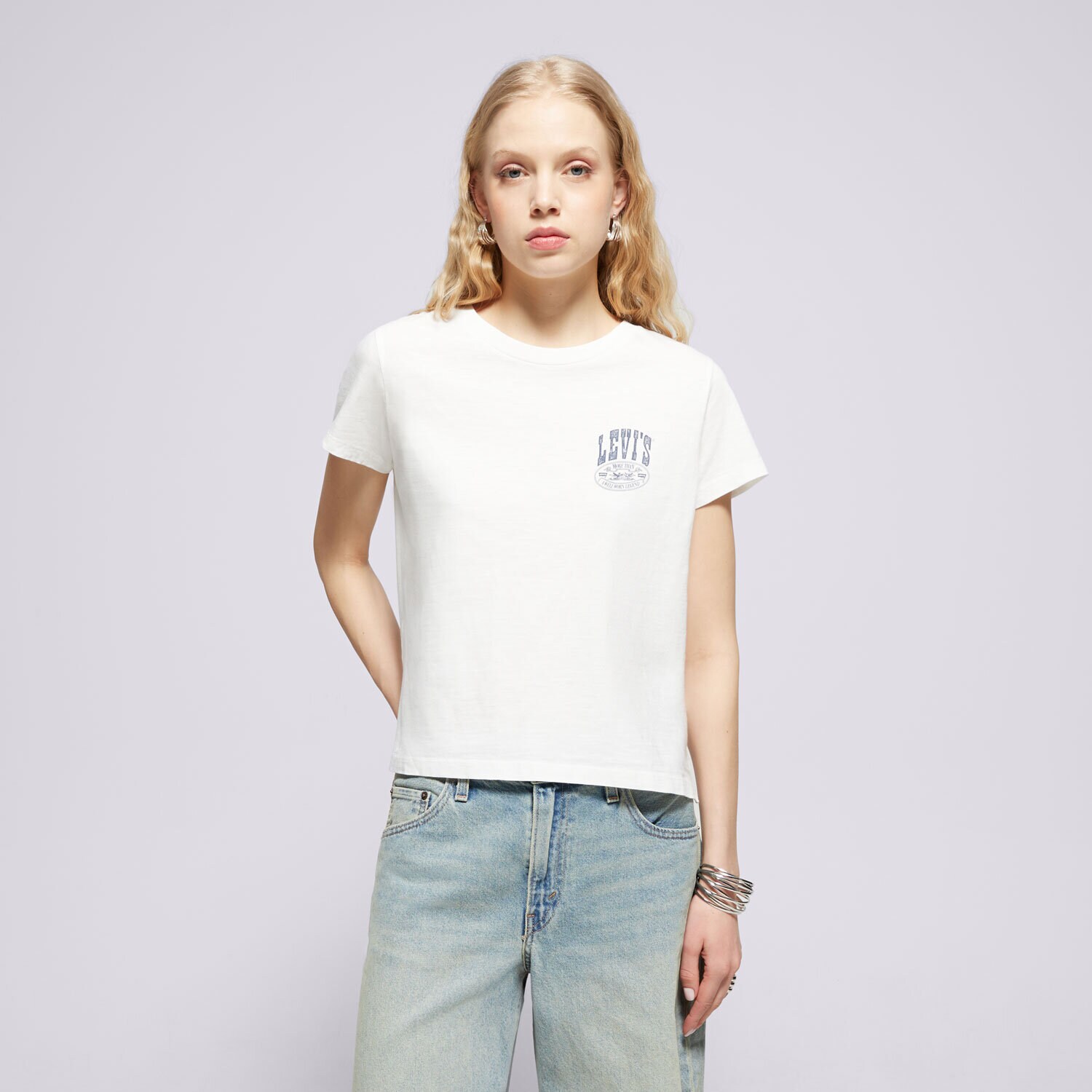 dámské tričko LEVI'S TRIČKO GRAPHIC BOXY TSHIRT A8804-0033 BÍLÁ