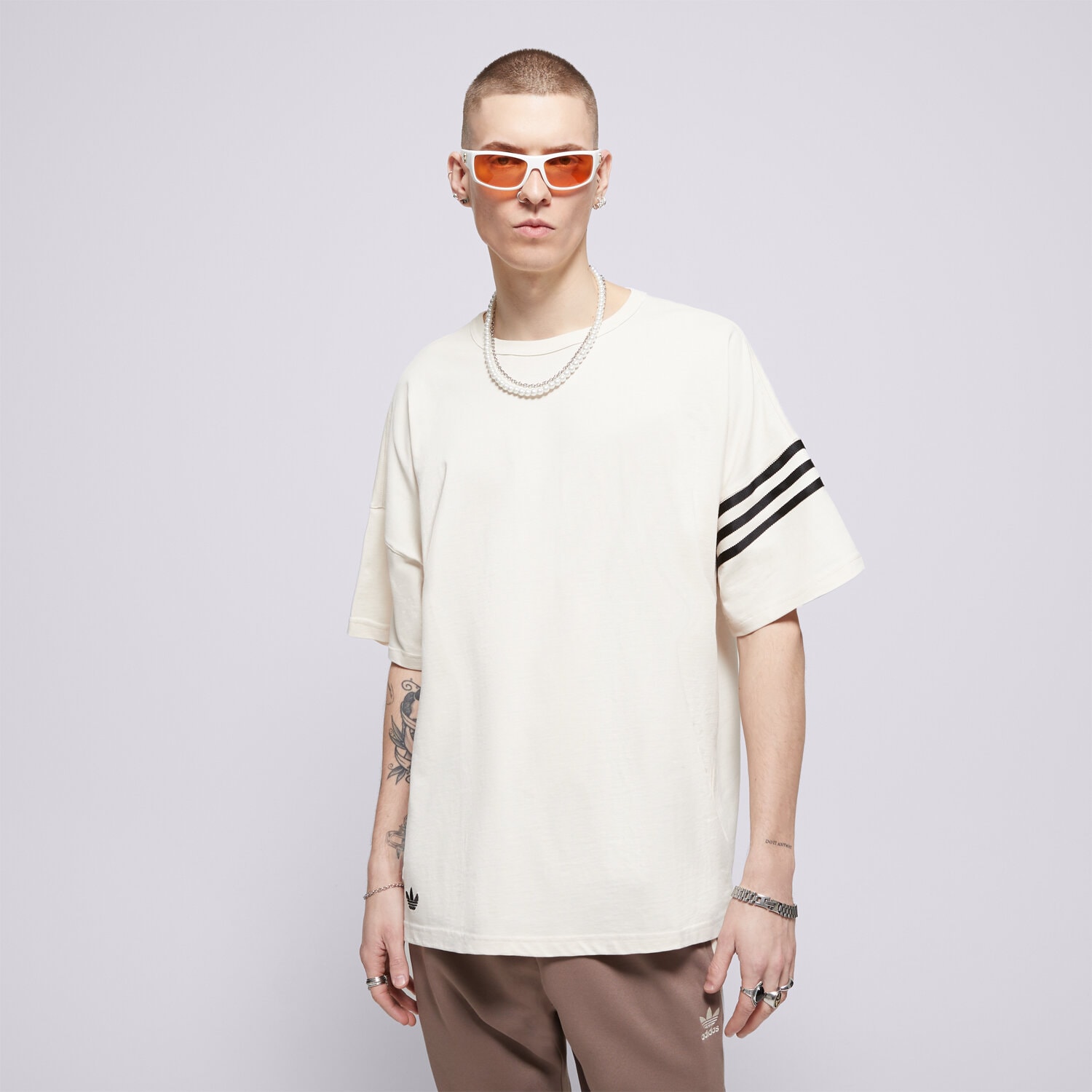 pánské tričko ADIDAS TRIČKO NEU C TEE JC9933 BÉŽOVÁ