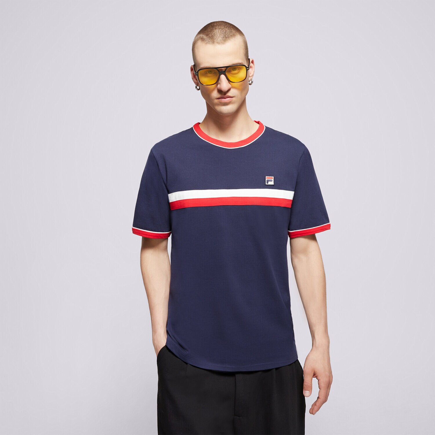 pánské tričko FILA TRIČKO CUT AND SEW TEE LM181K91410 TMAVOMODRÁ