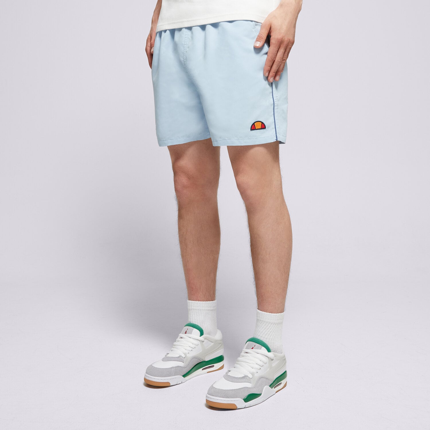 pánské kraťasy ELLESSE ŠORTKY  DEM SLACKERS SWIM SHORT LBLUE/NAVY SHZ00938427 MODRÁ
