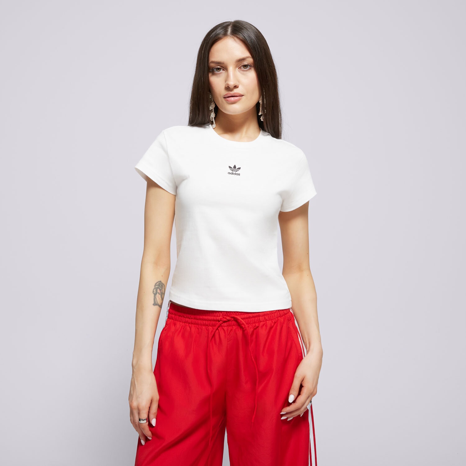 dámské tričko ADIDAS TRIČKO ESS SLIM TEE JC8973 BÍLÁ
