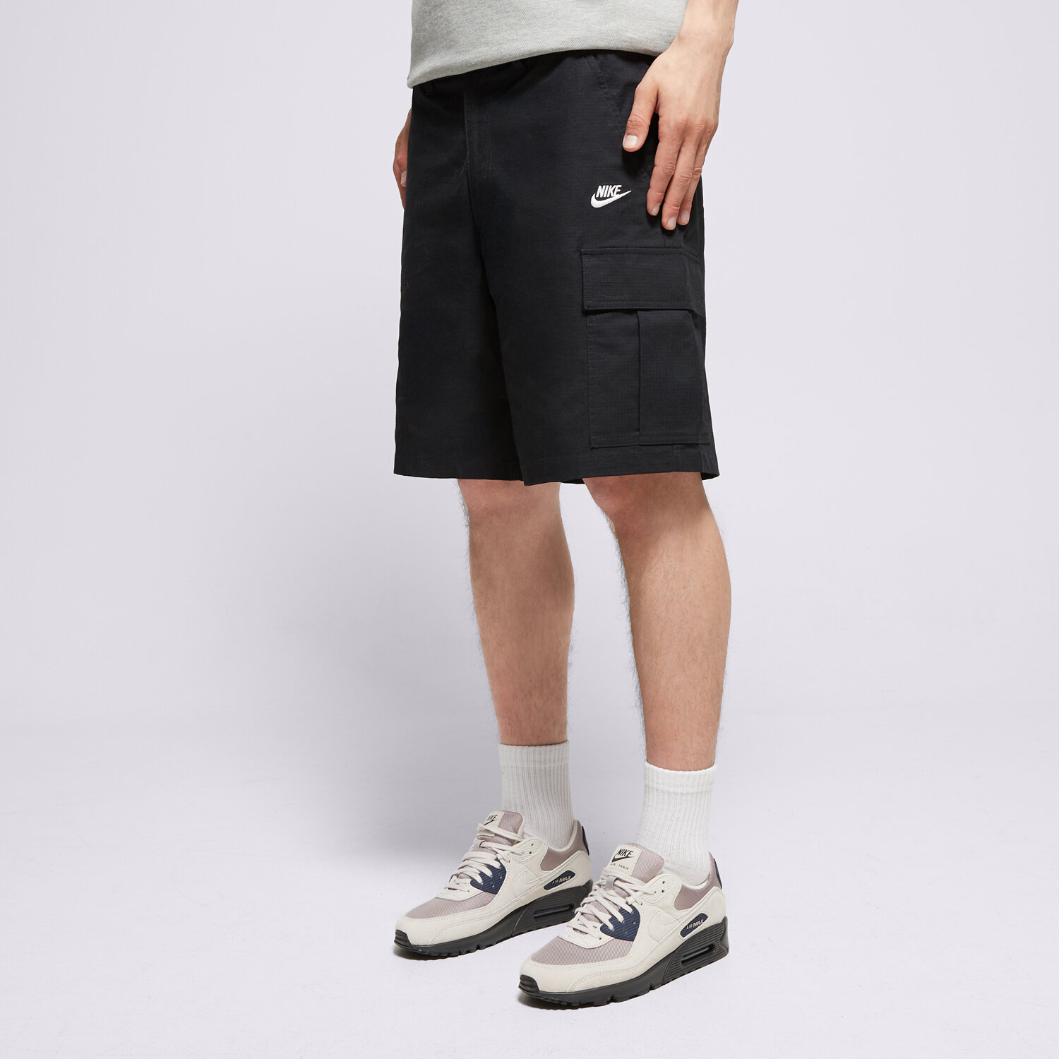 pánské kraťasy NIKE ŠORTKY  M NK CLUB WVN CARGO SHORT FN3517-011 ČERNÁ