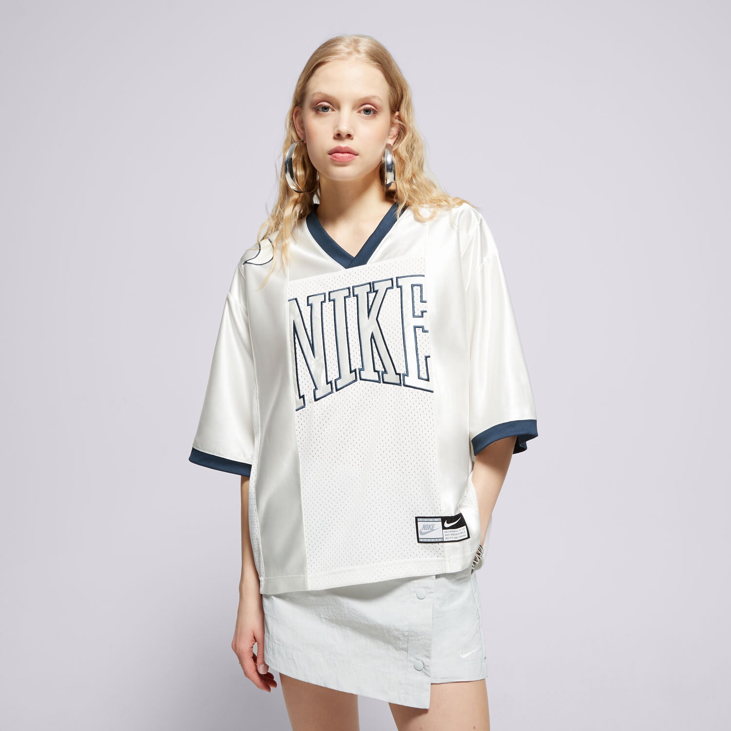 dámské tričko NIKE TRIČKO W NSW STREET SS GX JRSY TOP HJ0280-133 Krémová