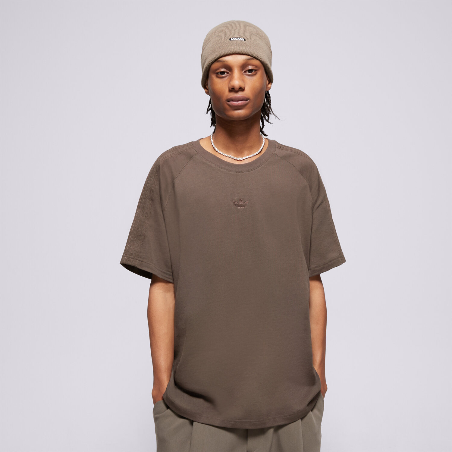 pánské tričko ADIDAS TRIČKO P ESS TEE JD3276 KHAKI