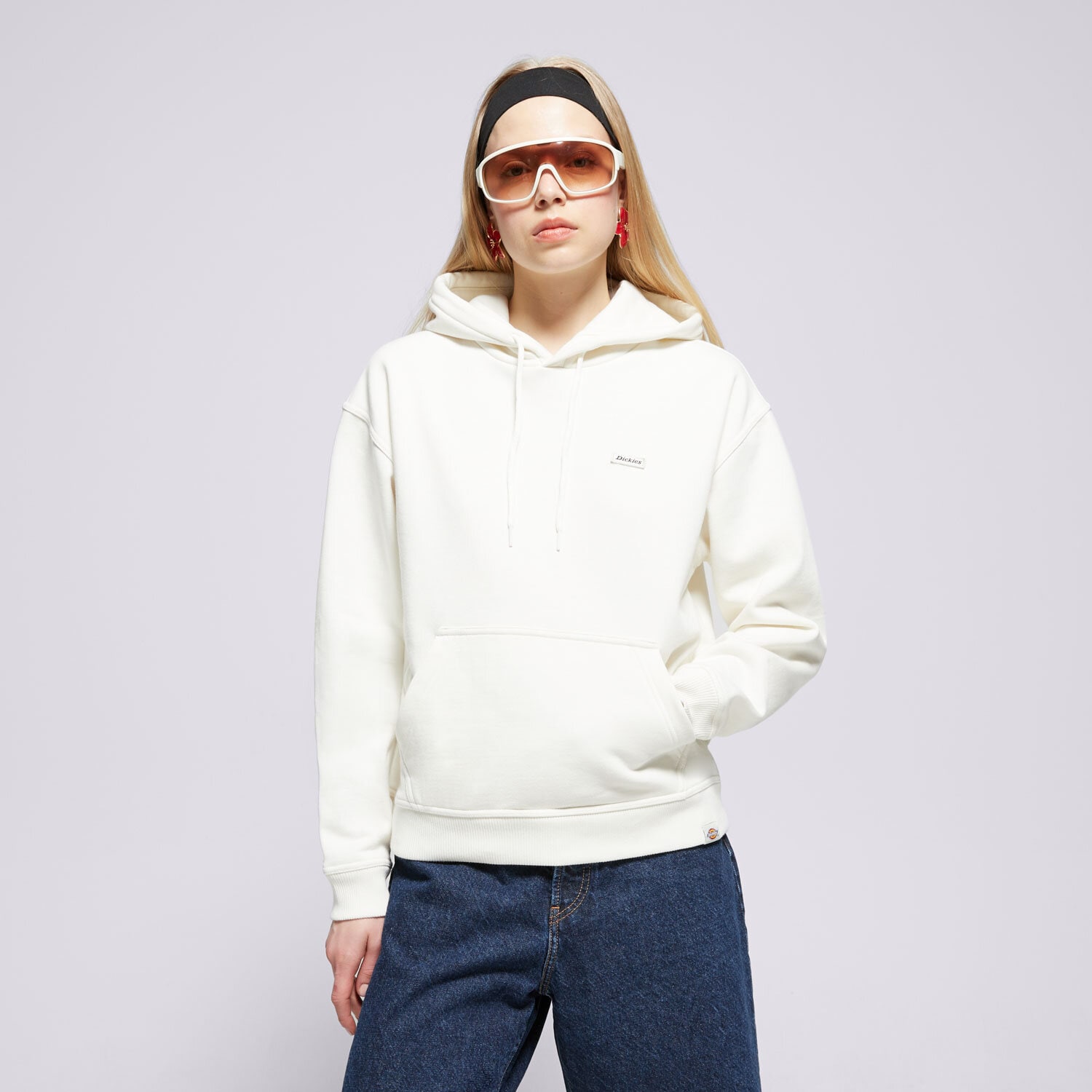 dámská mikina DICKIES MIKINA S KAPUCÍ CLANCY HOODIE W DK0A4Z2WC481 BÉŽOVÁ