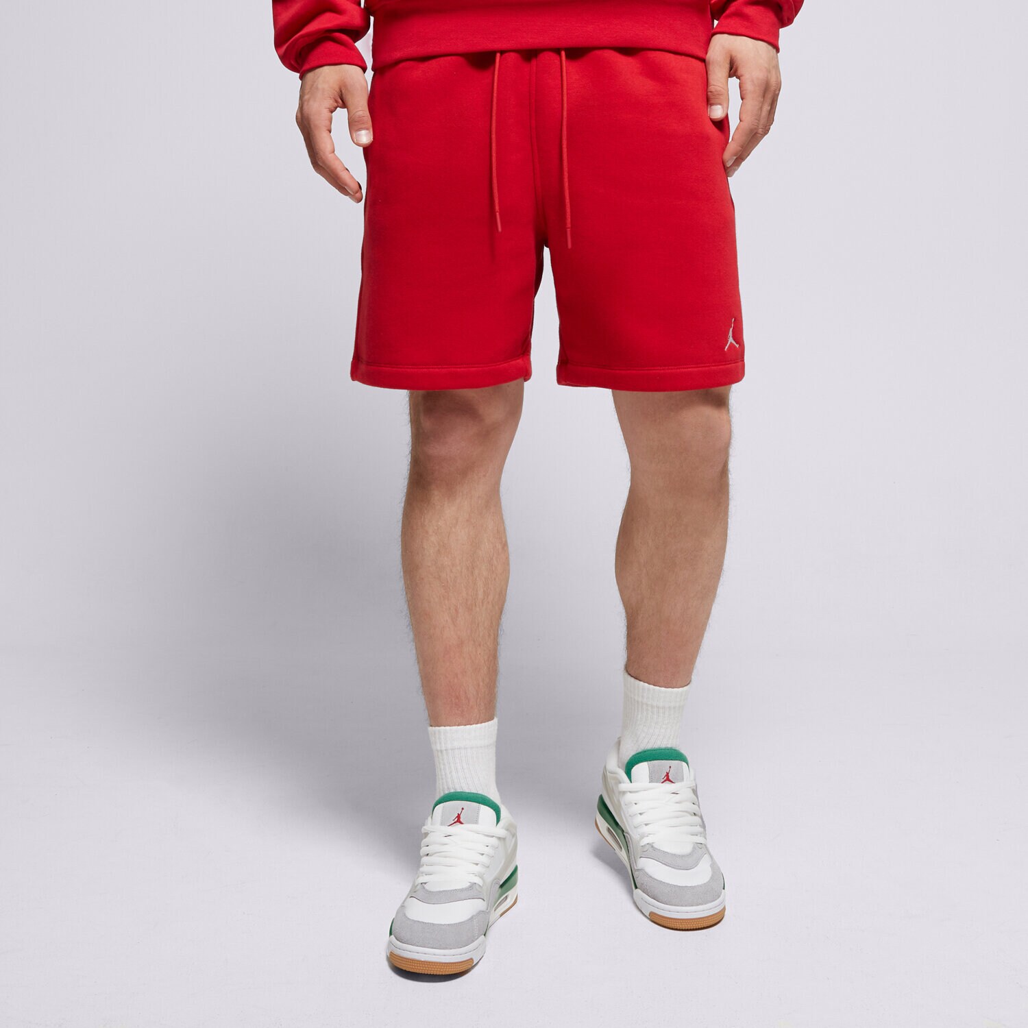 pánské kraťasy JORDAN ŠORTKY  M J BRKLN FLC SHORT FV7285-687 ČERVENÁ