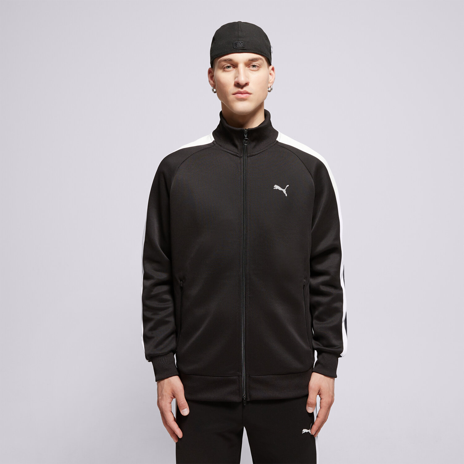pánská mikina PUMA MIKINA ROZEPÍNACÍ T7   ALWAYS ON TRACK JACKET DK 629587 01 ČERNÁ