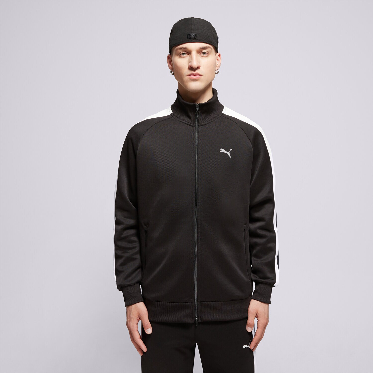 pánská mikina PUMA MIKINA ROZEPÍNACÍ T7   ALWAYS ON TRACK JACKET DK 629587 01 ČERNÁ