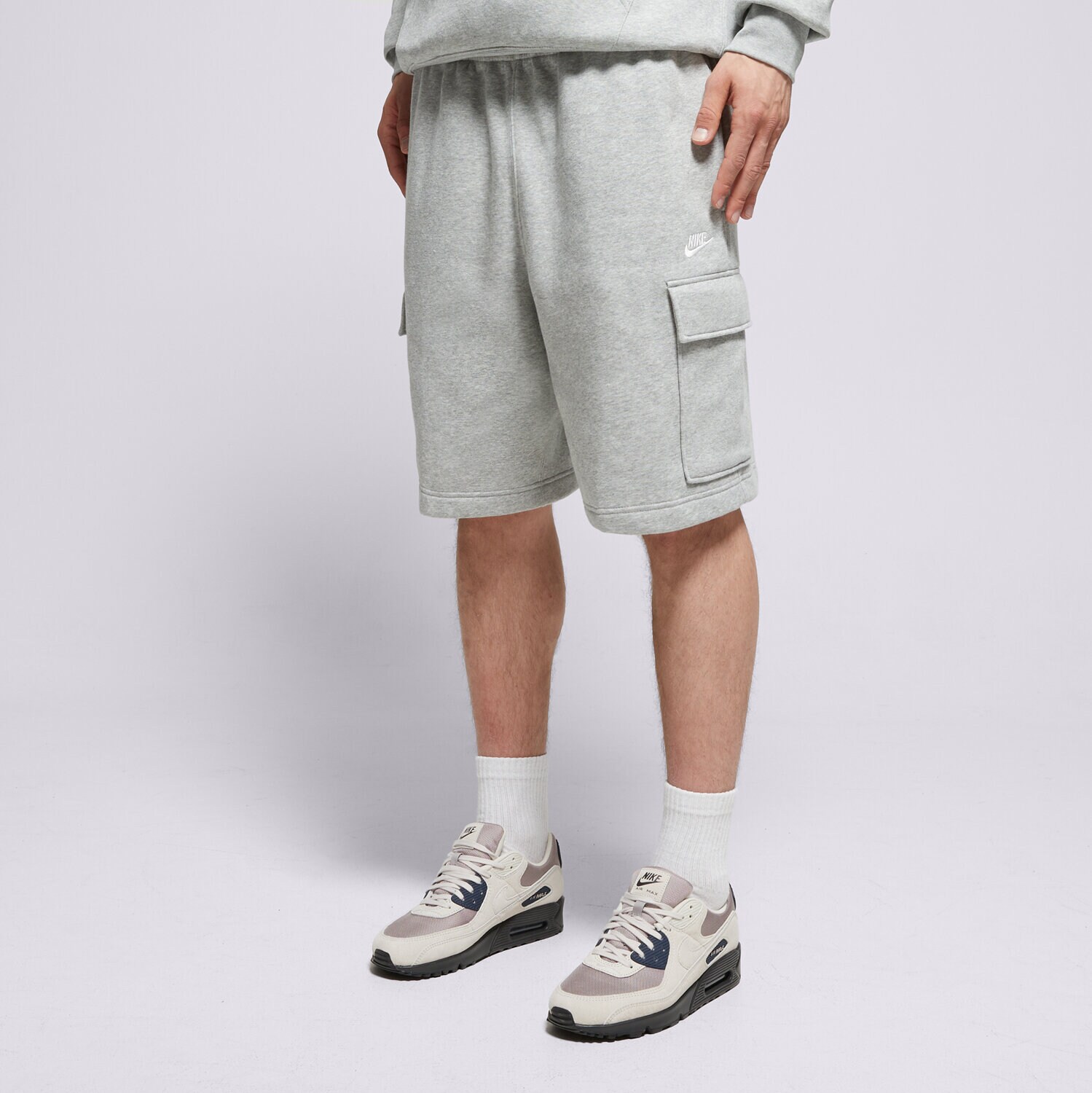 pánské kraťasy NIKE ŠORTKY  M NK CLUB BB CARGO SHORT FN3525-063 ŠEDÁ