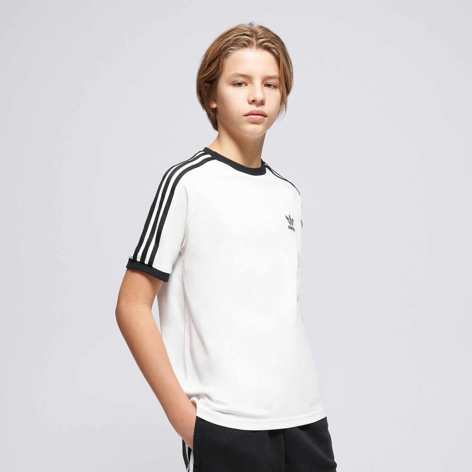 dětské tričko ADIDAS TRIČKO 3STRIPES TEE JE0515 BÍLÁ