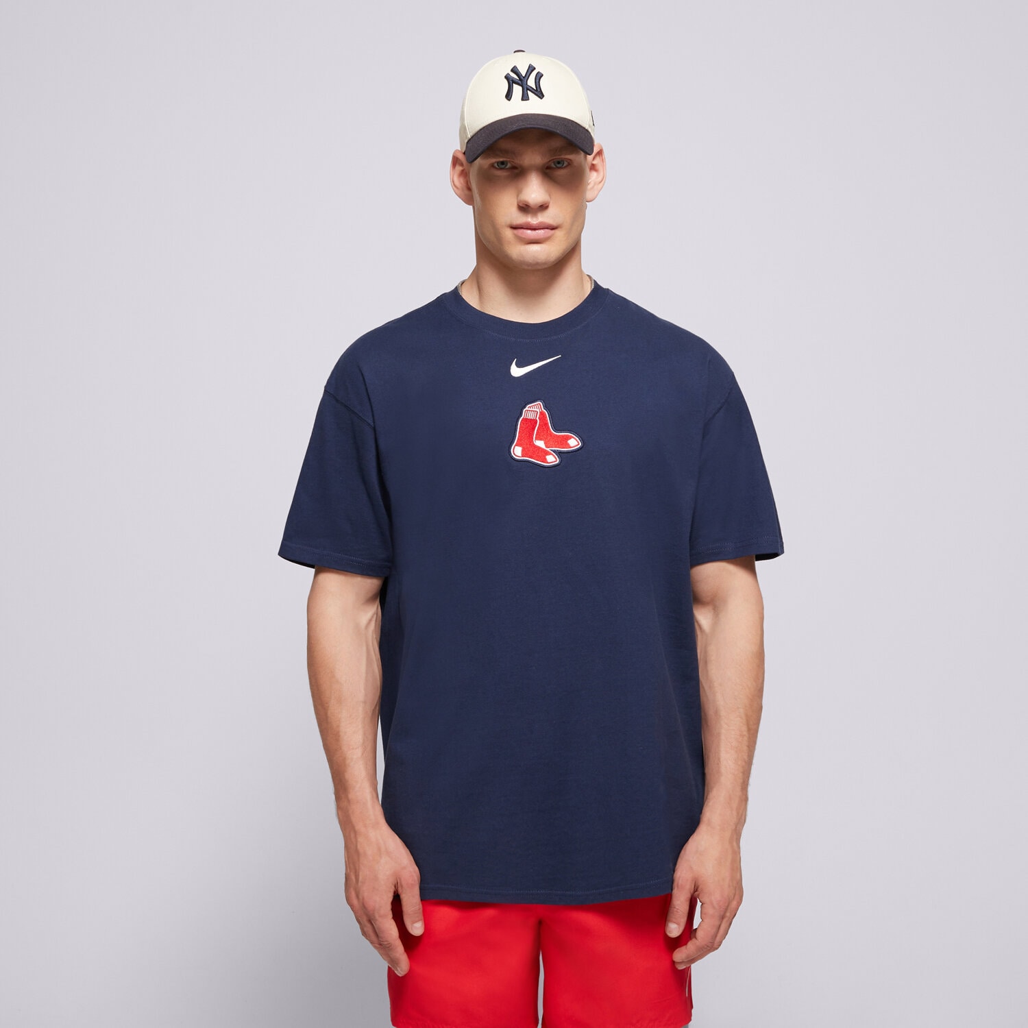 pánské tričko NIKE TRIČKO MLB MAX 90 TEE BOSTON RED SOX 01AY-44B-BQ-32K TMAVOMODRÁ