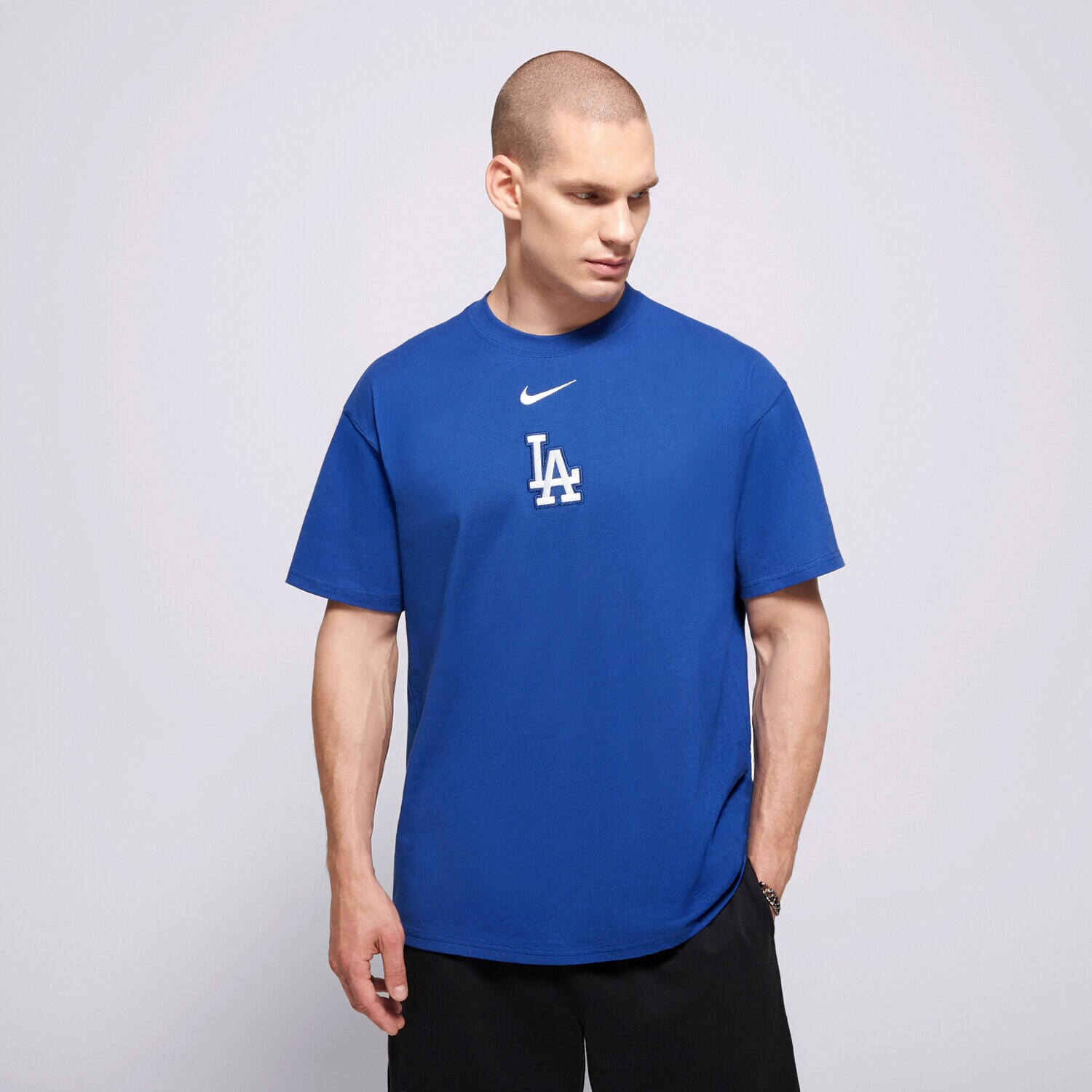 pánské tričko NIKE TRIČKO MLB MAX 90 TEE LOS ANGELES DODGERS 01AY-4EW-LD-32K MODRÁ