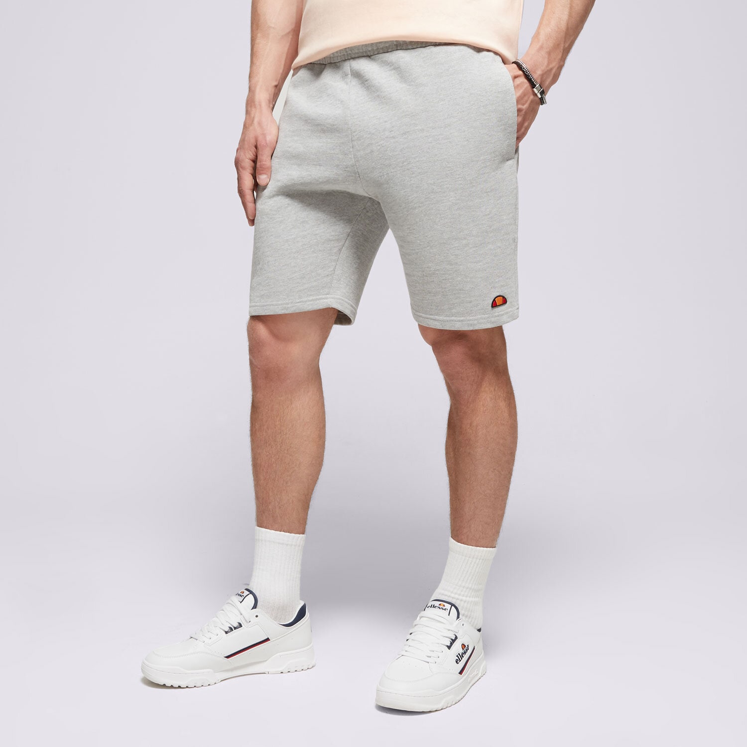 pánské kraťasy ELLESSE ŠORTKY  RAFFADALI SHORTS GREY MRL SMG23452112 ŠEDÁ