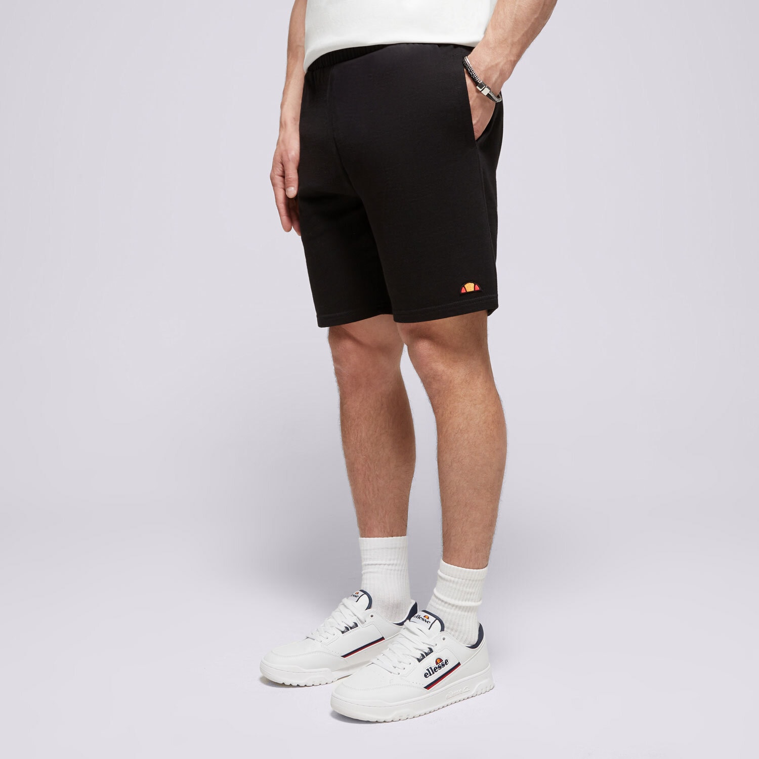 pánské kraťasy ELLESSE ŠORTKY  RAFFADALI SHORTS BLK SMG23452011 ČERNÁ