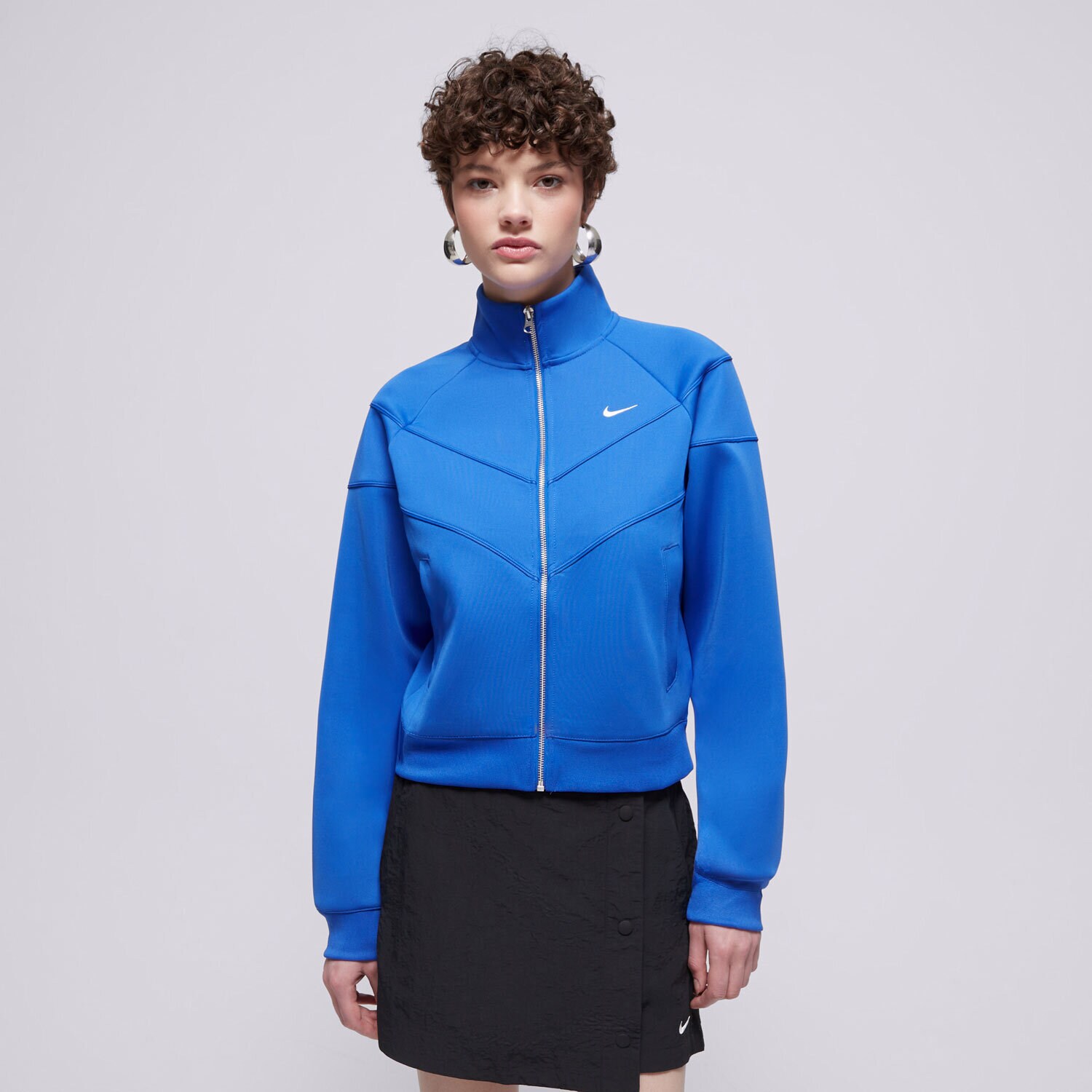 dámská mikina NIKE MIKINA ROZEPÍNACÍ NSW NK WR POLY KNIT JKT HJ0975-405 MODRÁ