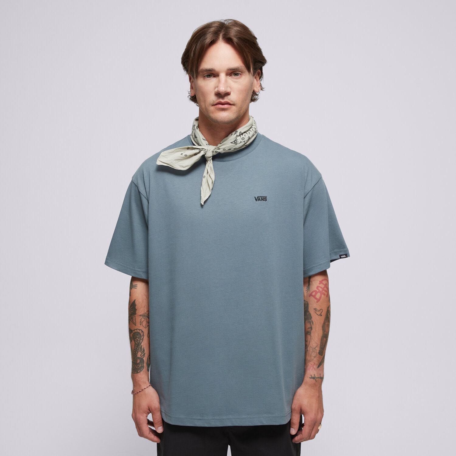 pánské tričko VANS TRIČKO LEFT CHEST II LOOSE SS VN000P1PRV21 ŠEDÁ