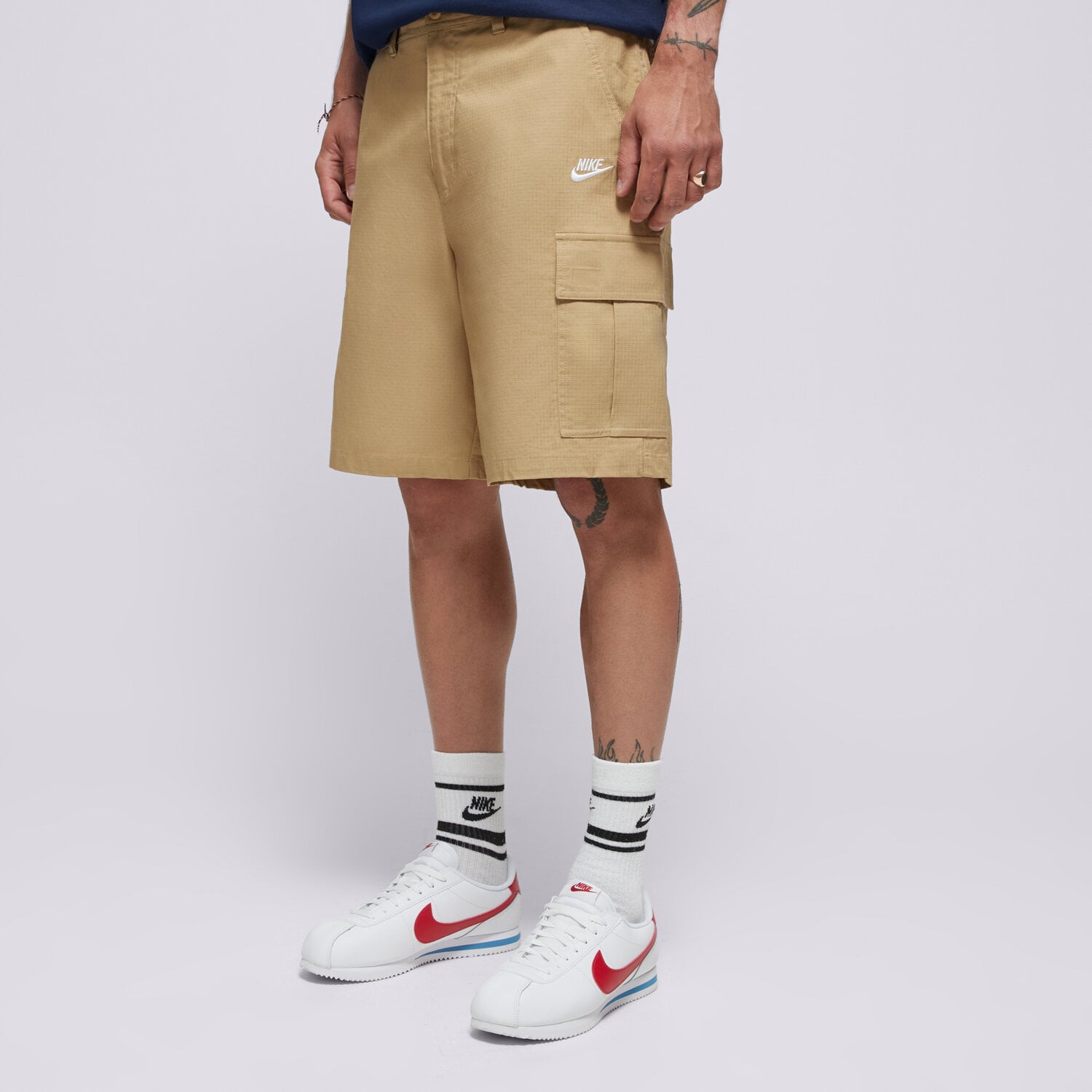 pánské kraťasy NIKE ŠORTKY  M NK CLUB WVN CARGO SHORT FN3517-298 BÉŽOVÁ