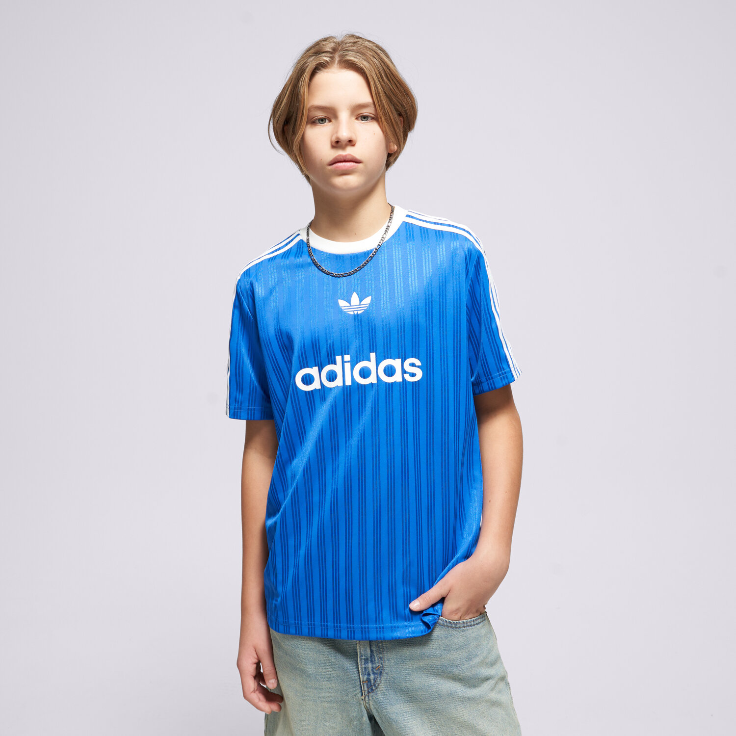 dětské tričko ADIDAS TRIČKO TEE JC7310 MODRÁ