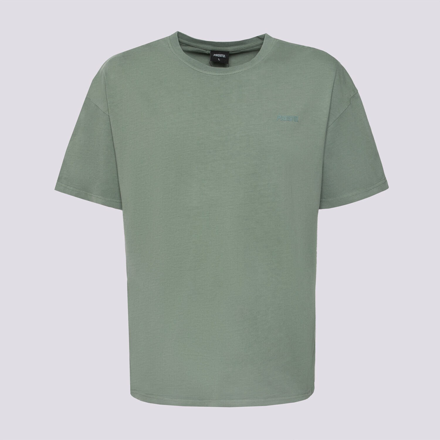 pánské tričko PROSTO  TRIČKO BLAC WASHED GREEN KL241MTEE123X ZELENÁ