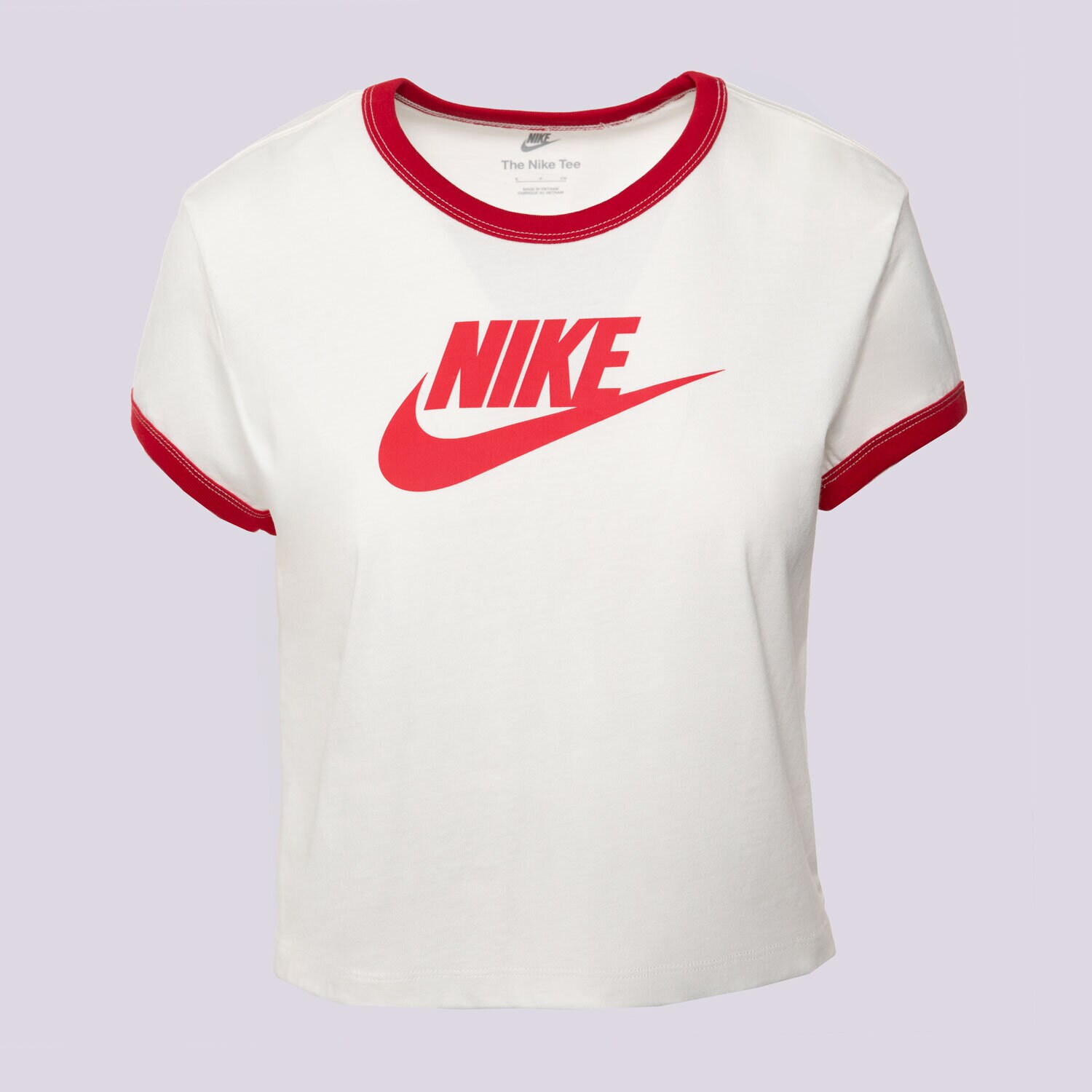 dámské tričko NIKE TRIČKO W NSW SS RINGER TEE VNTG RUN IF4072-133 Krémová