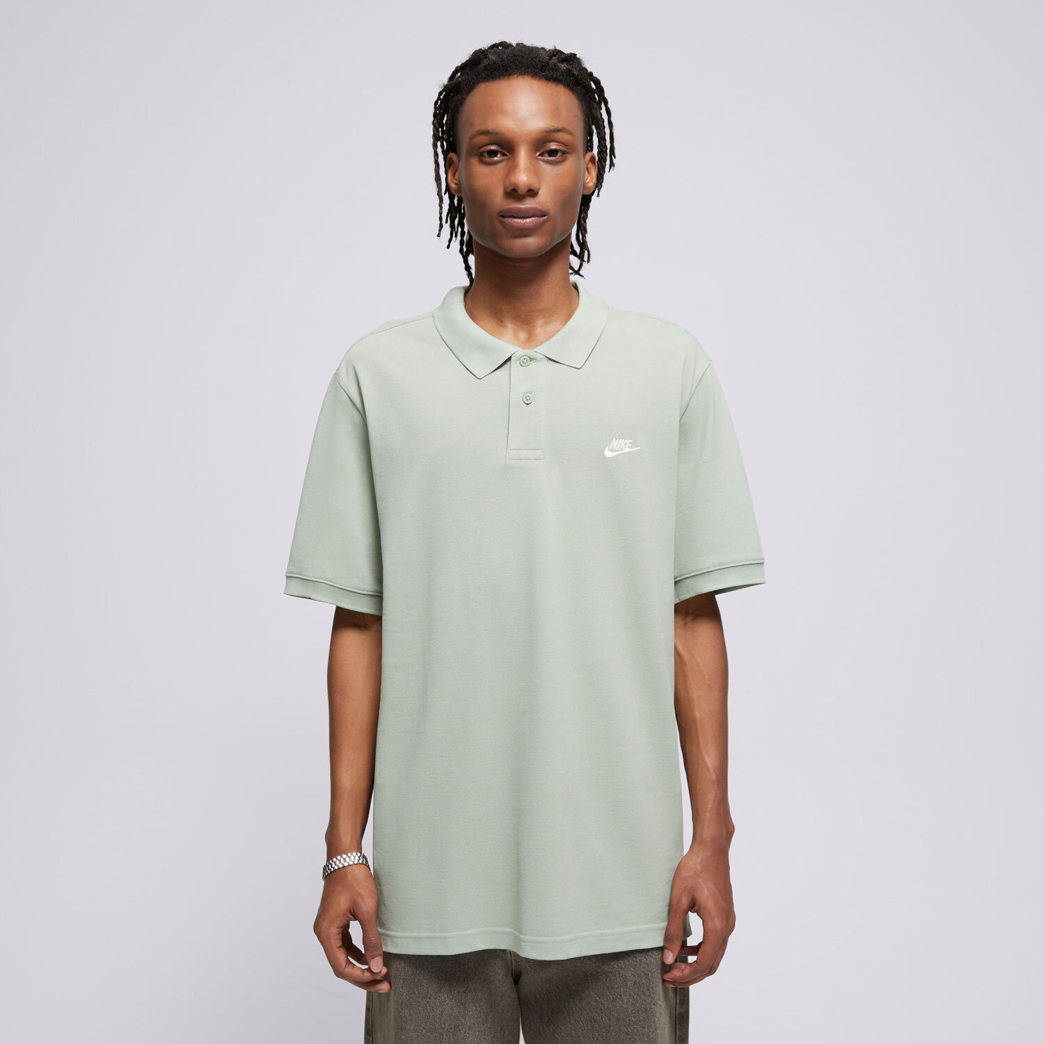 pánské polo tričko NIKE TRIČKO M NK CLUB SS TRIČKO PIQUE FN3894-370 ZELENÁ
