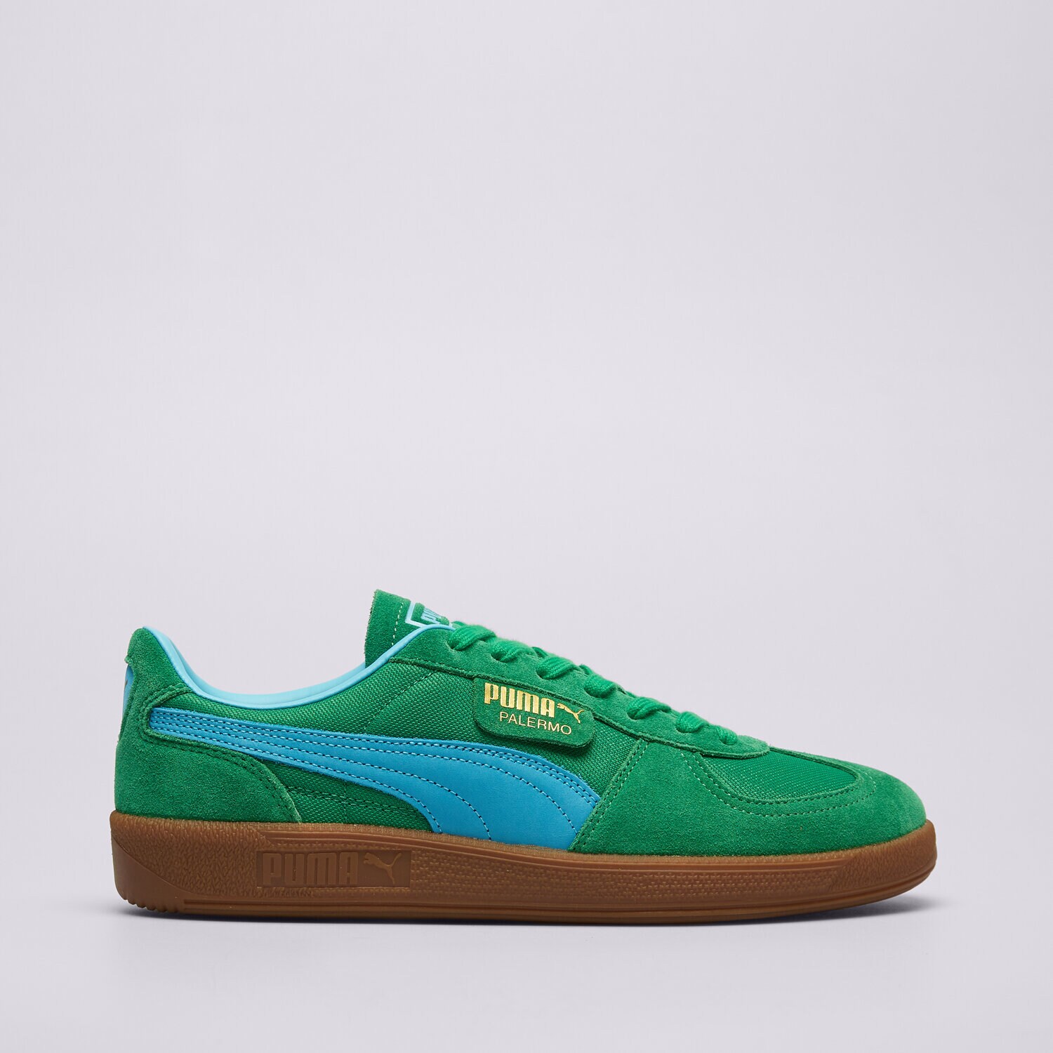 pánské tenisky PUMA PALERMO VINTAGE UPDATE 40136401 ZELENÁ