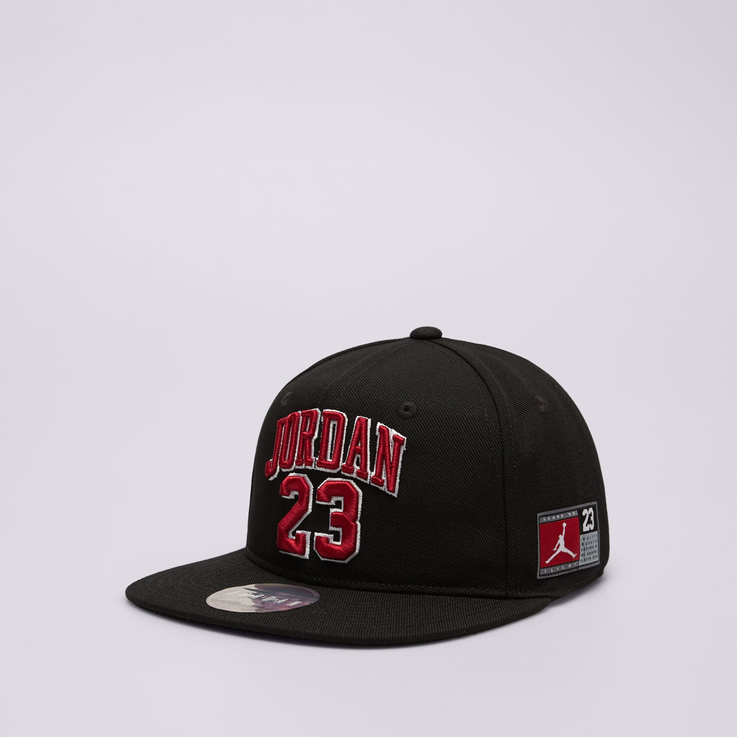 dětská kšiltovka JORDAN ČEPICE JERSEY FLATBRIM CAP 9A0781023 ČERNÁ