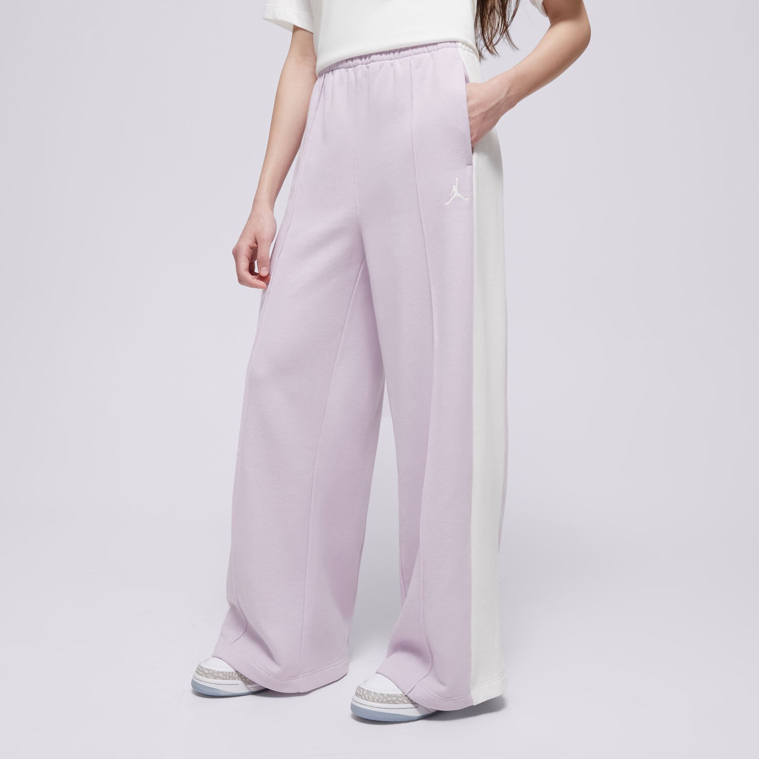 dětské kalhoty JORDAN KALHOTY  JDG KSA FT PANT GIRL 45D816-P6I FIALOVÁ