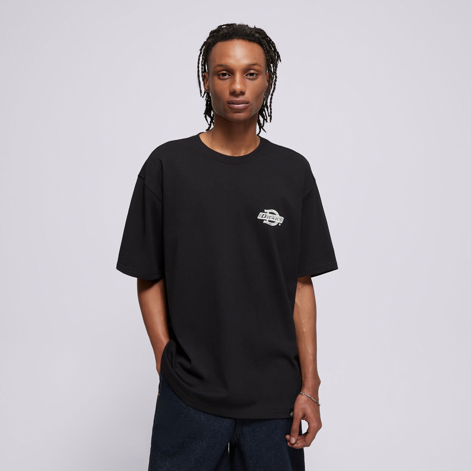 pánské tričko DICKIES TRIČKO WOOD LOGO TEE DK0A4ZATBLK1 ČERNÁ