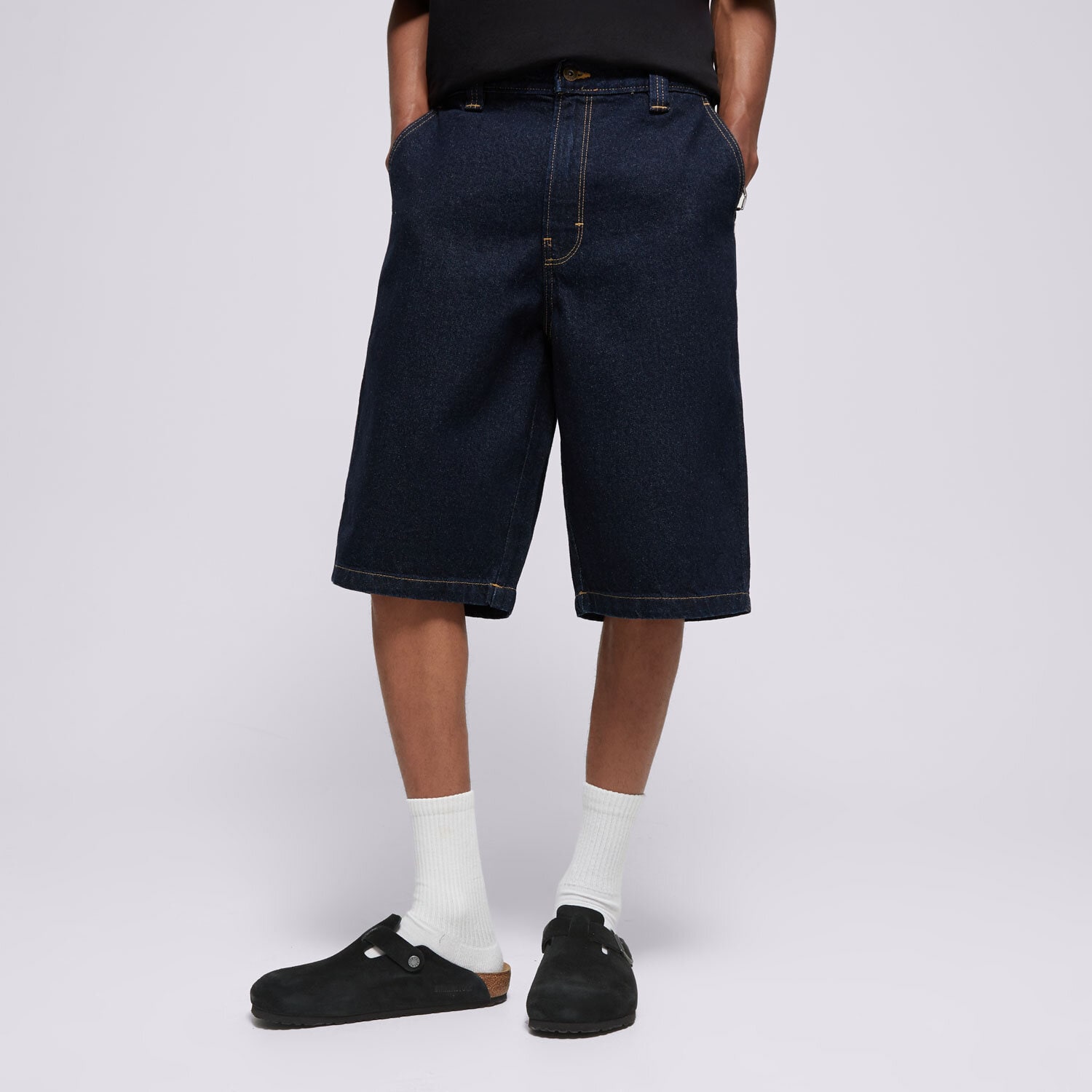 pánské kraťasy DICKIES ŠORTKY  MADISON DENIM SHORT DK0A4YSYRIN1 TMAVOMODRÁ