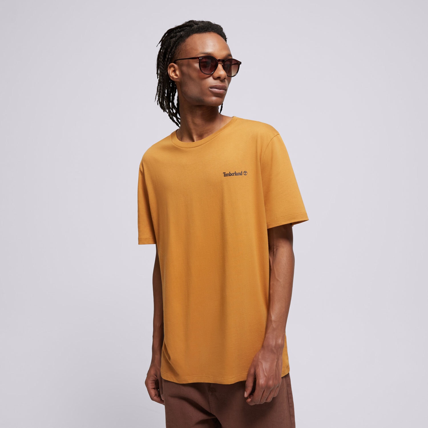 pánské tričko TIMBERLAND TRIČKO FRONT AND BACK LOGO TB0A2PSAP471 ORANŽOVÁ