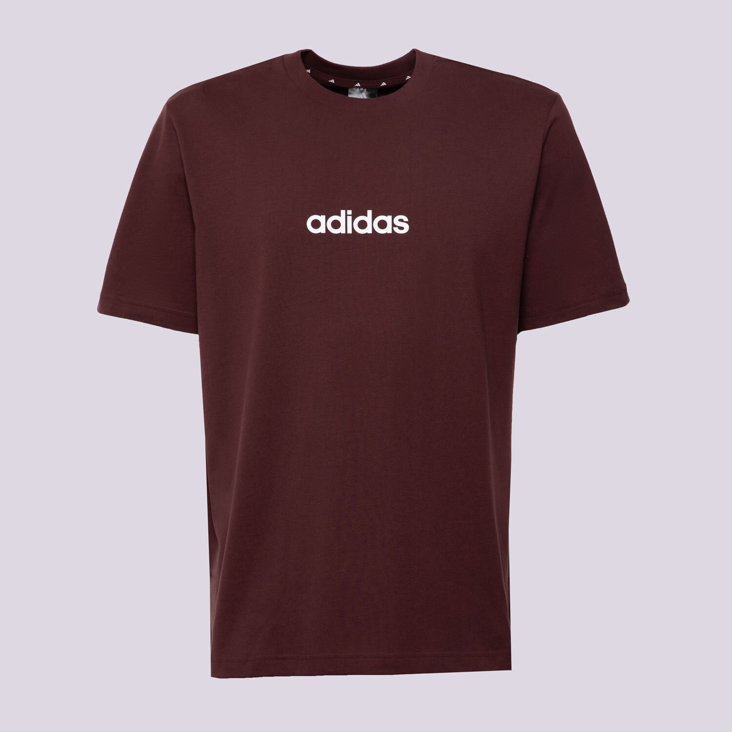 pánské tričko ADIDAS TRIČKO M LIN SJ T JE8998 BORDOVÁ
