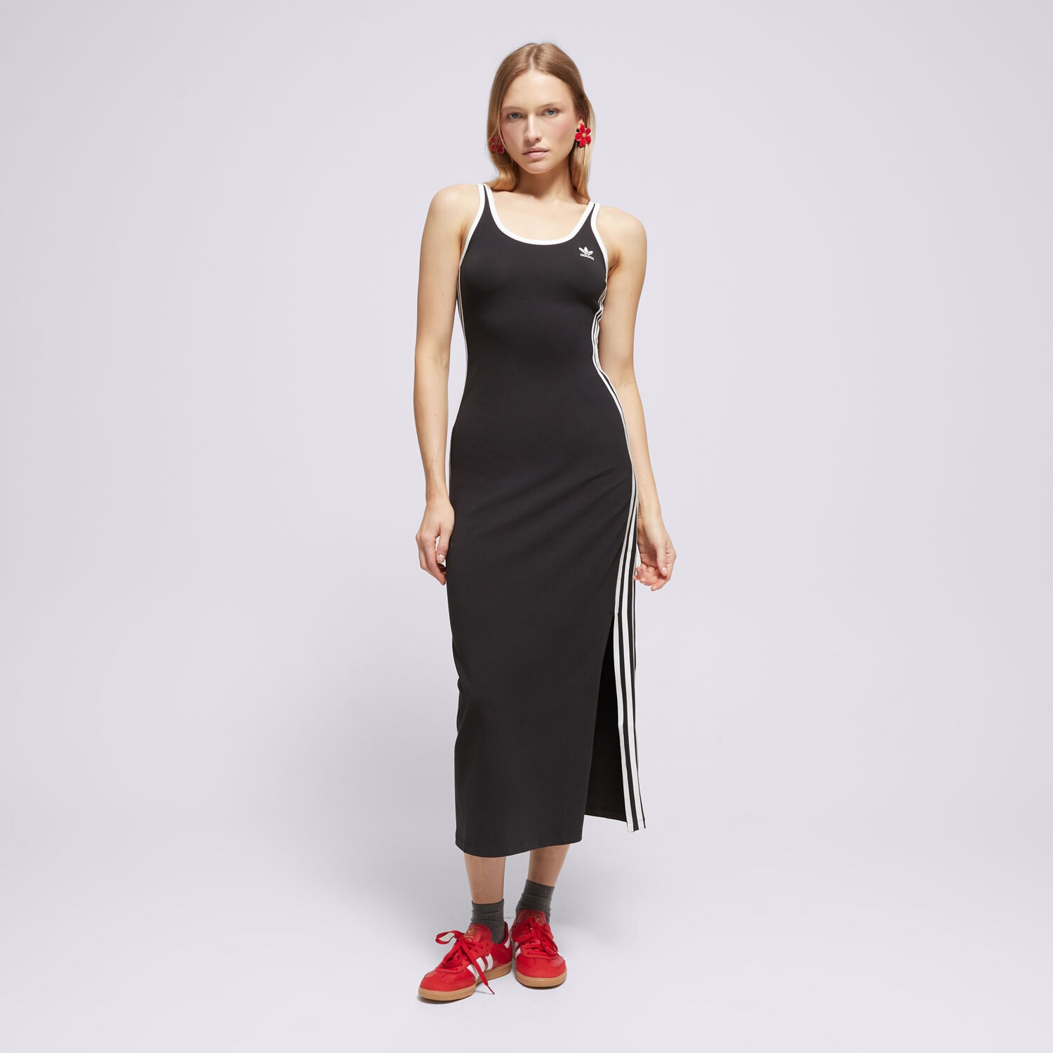 dámské šaty ADIDAS ŠATY 3S TOP DRESS JD4619 ČERNÁ