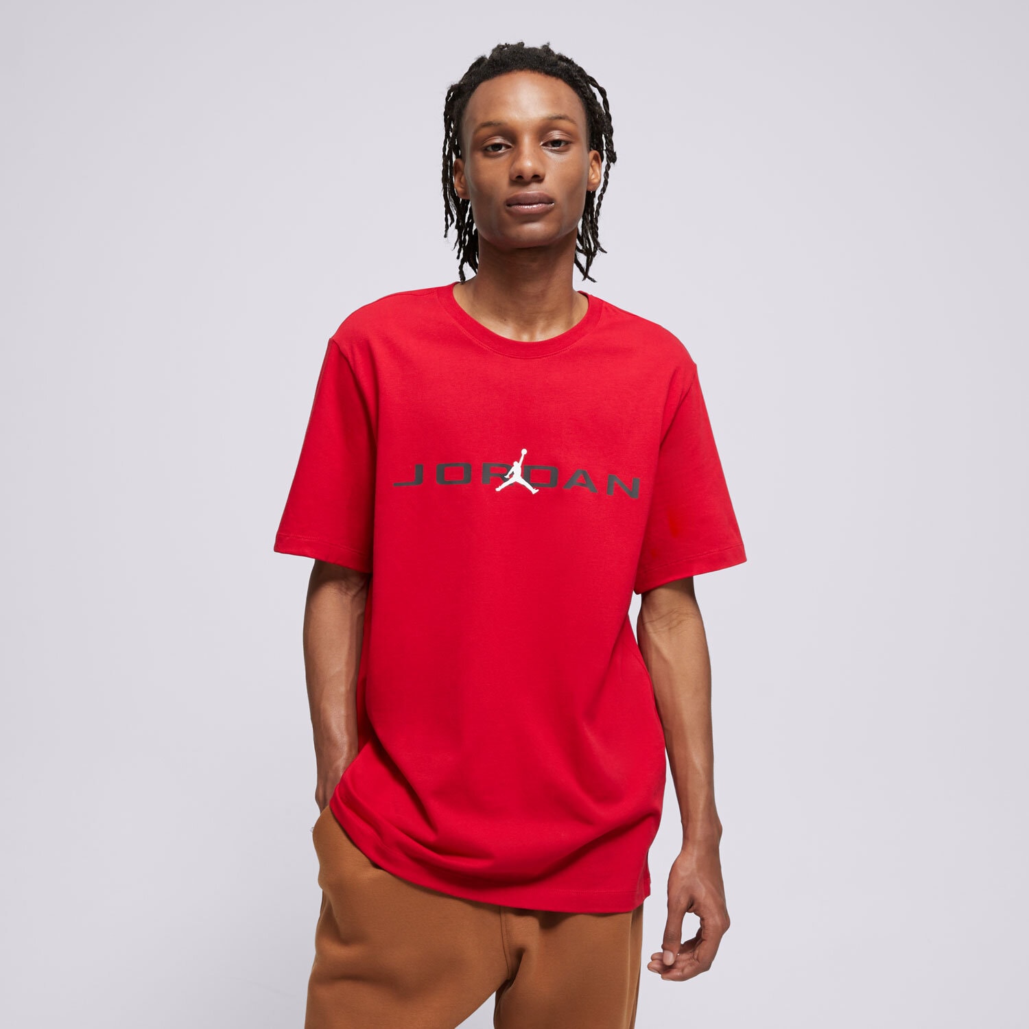 pánské tričko JORDAN TRIČKO M J JD AIR SS CREW IB7353-687 ČERVENÁ