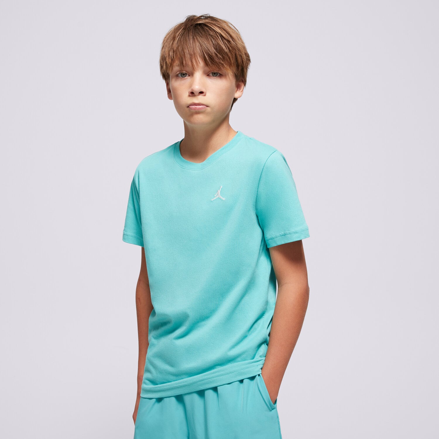 dětské tričko JORDAN TRIČKO JDB JUMPMAN AIR EMB BOY 95D266-B5P ZELENÁ