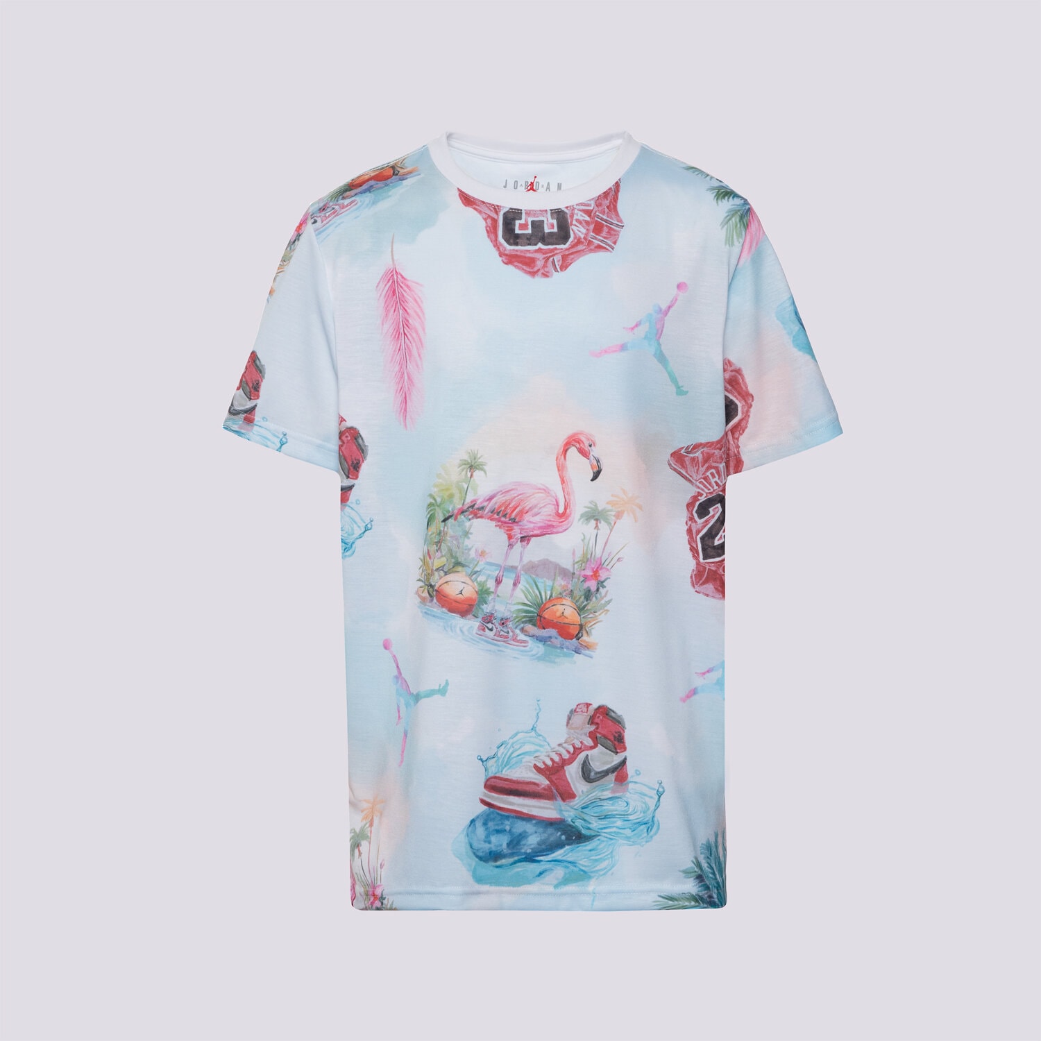 dětské tričko JORDAN TRIČKO JDB JORDAN FLAMINGO AOP SS TEE BOY 95D844-001 VÍCEBAREVNÁ