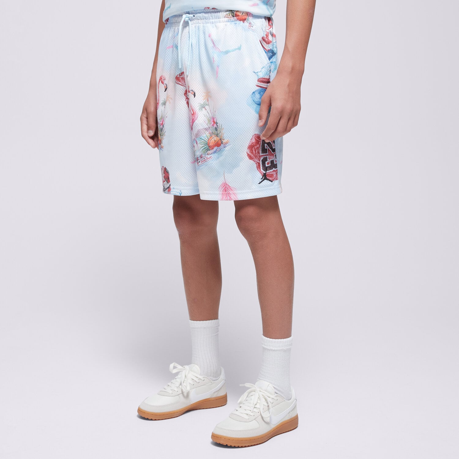 JORDAN ŠORTKY  JDB MJ ESS SMR PK AOP MESH SHORT BOY 95F050-001 VÍCEBAREVNÁ