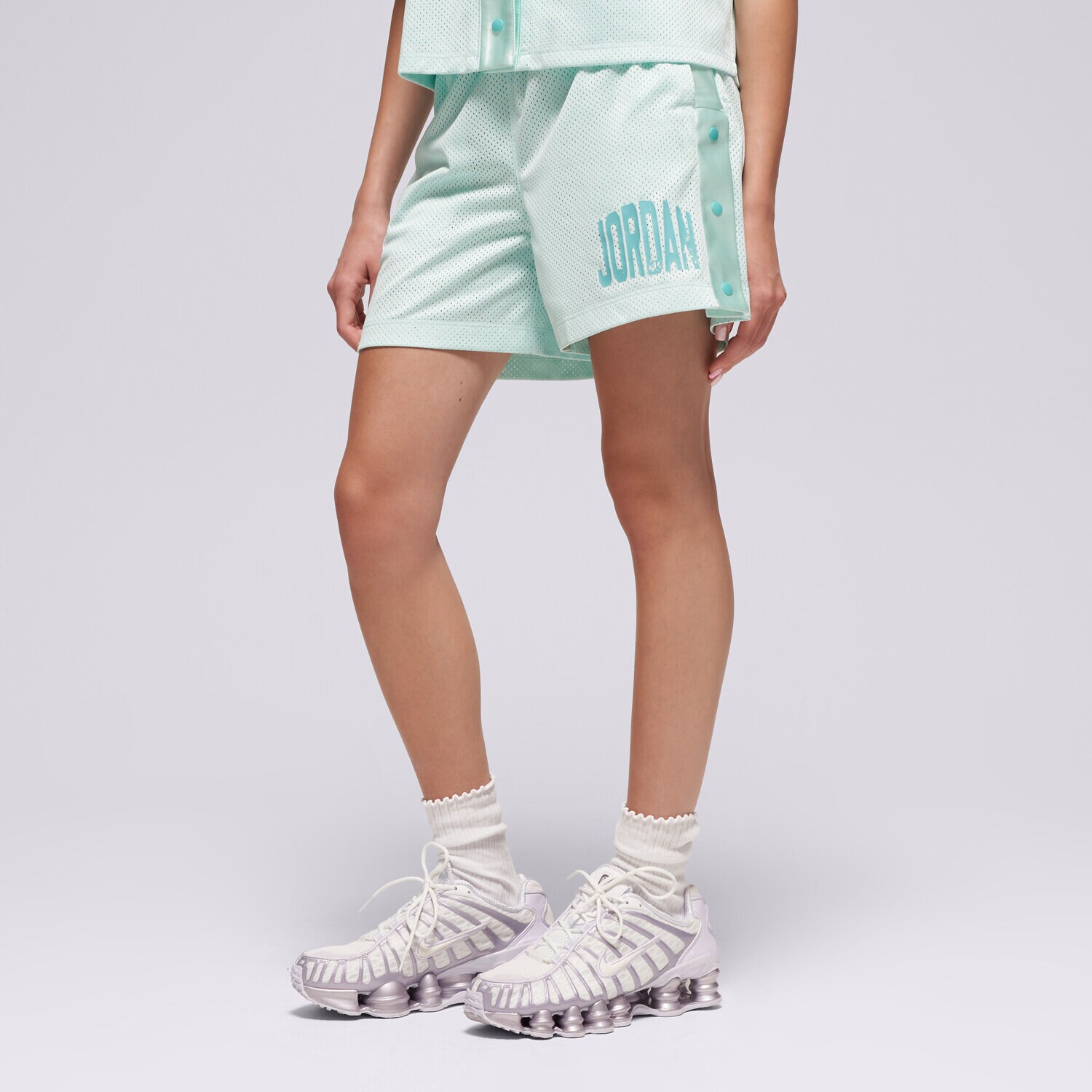 JORDAN ŠORTKY  JDG JM TRAINING MESH SHORT GIRL 45D981-U4A ZELENÁ