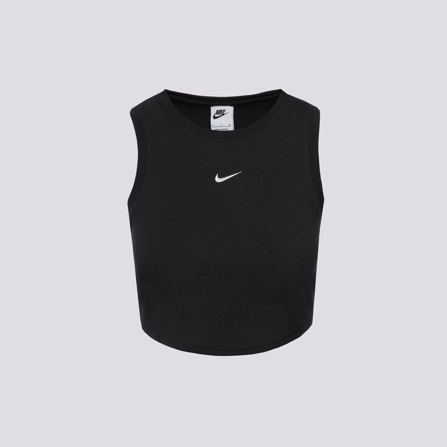 dámské tričko NIKE TRIČKO W NSW ESSNTL RIB CRP TOP FB8279-010 ČERNÁ