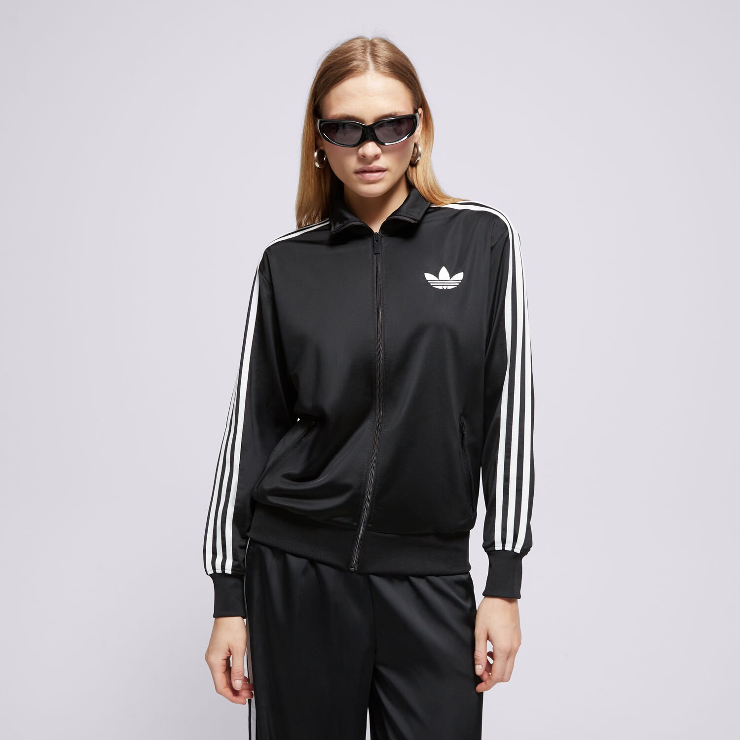 dámská mikina ADIDAS MIKINA ROZEPÍNACÍ FIREBIRD TT JC8251 ČERNÁ