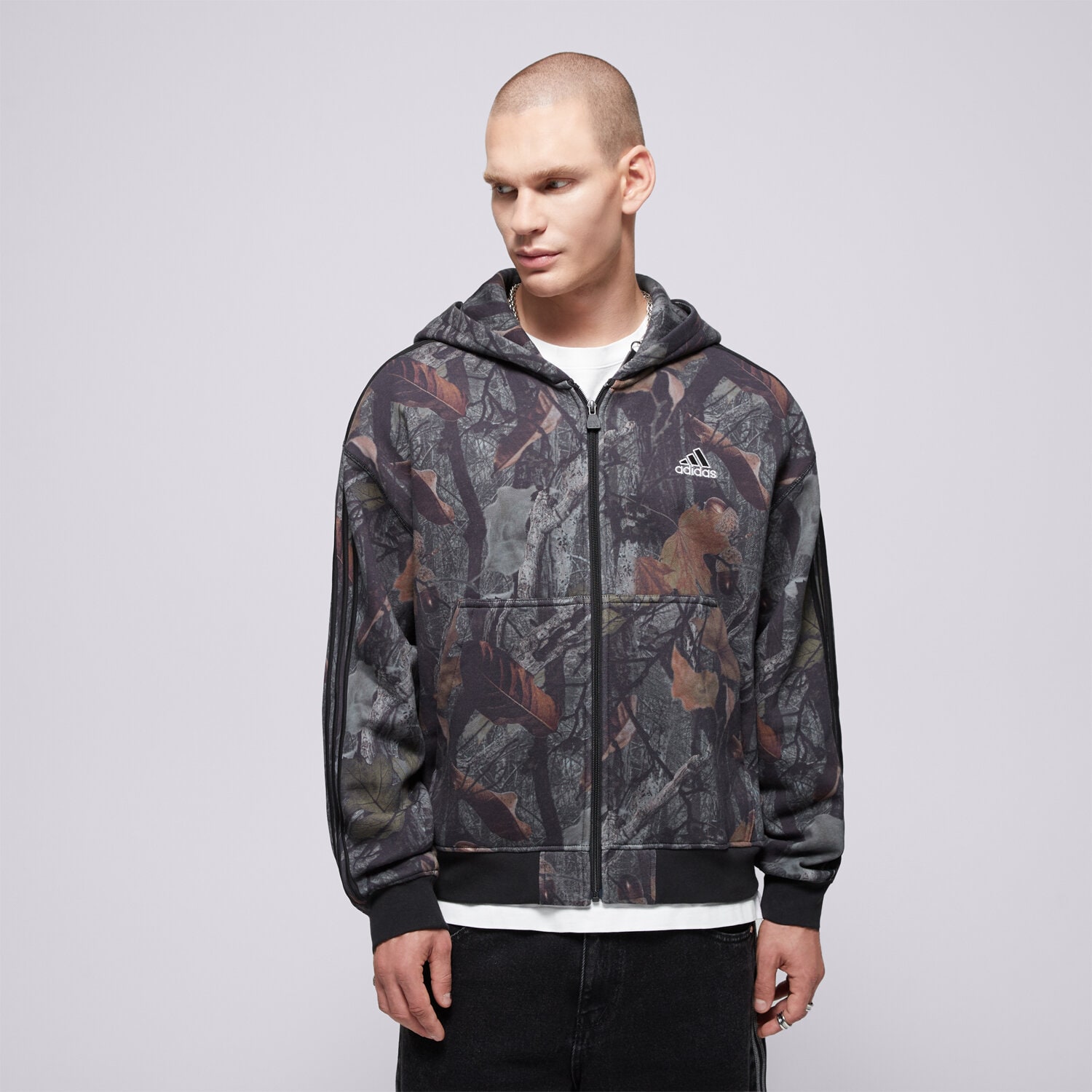 pánská mikina CAMO FZ  JY2775 VÍCEBAREVNÁ