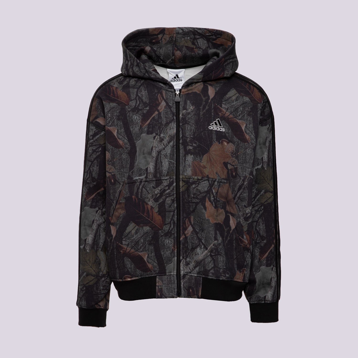 pánská mikina ADIDAS MIKINA ROZEPÍNACÍ CAMO FZ JY2775 VÍCEBAREVNÁ