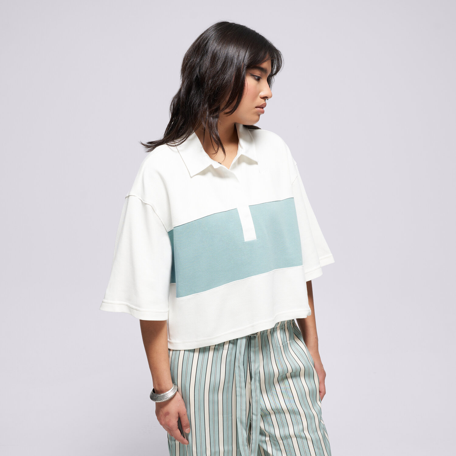 dámské tričko NIKE TRIČKO W NSW STREET SS TRIČKO TOP IB2153-133 BÉŽOVÁ