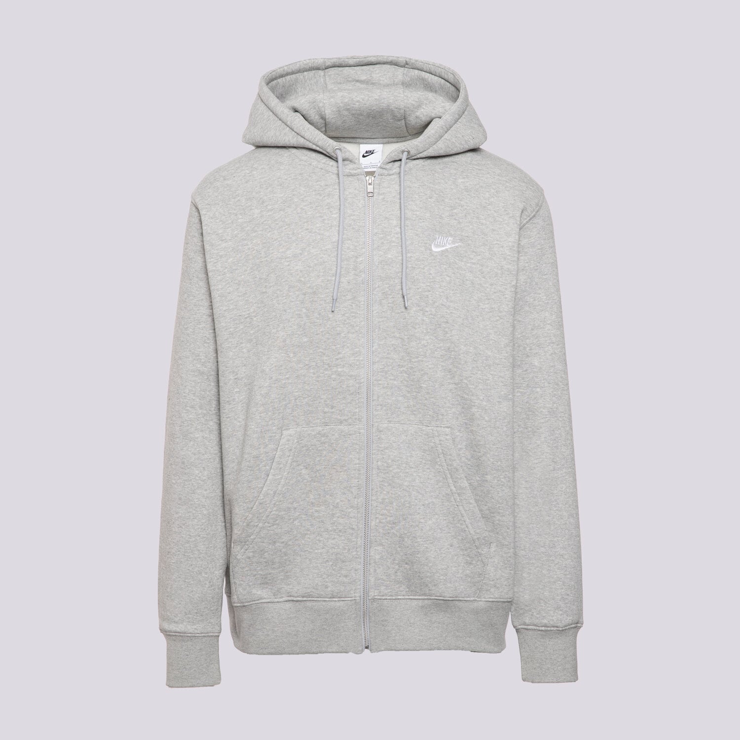 pánská mikina NIKE MIKINA ROZEPÍNACÍ M NK CLUB BB FZ HOODIE FN3861-063 ŠEDÁ