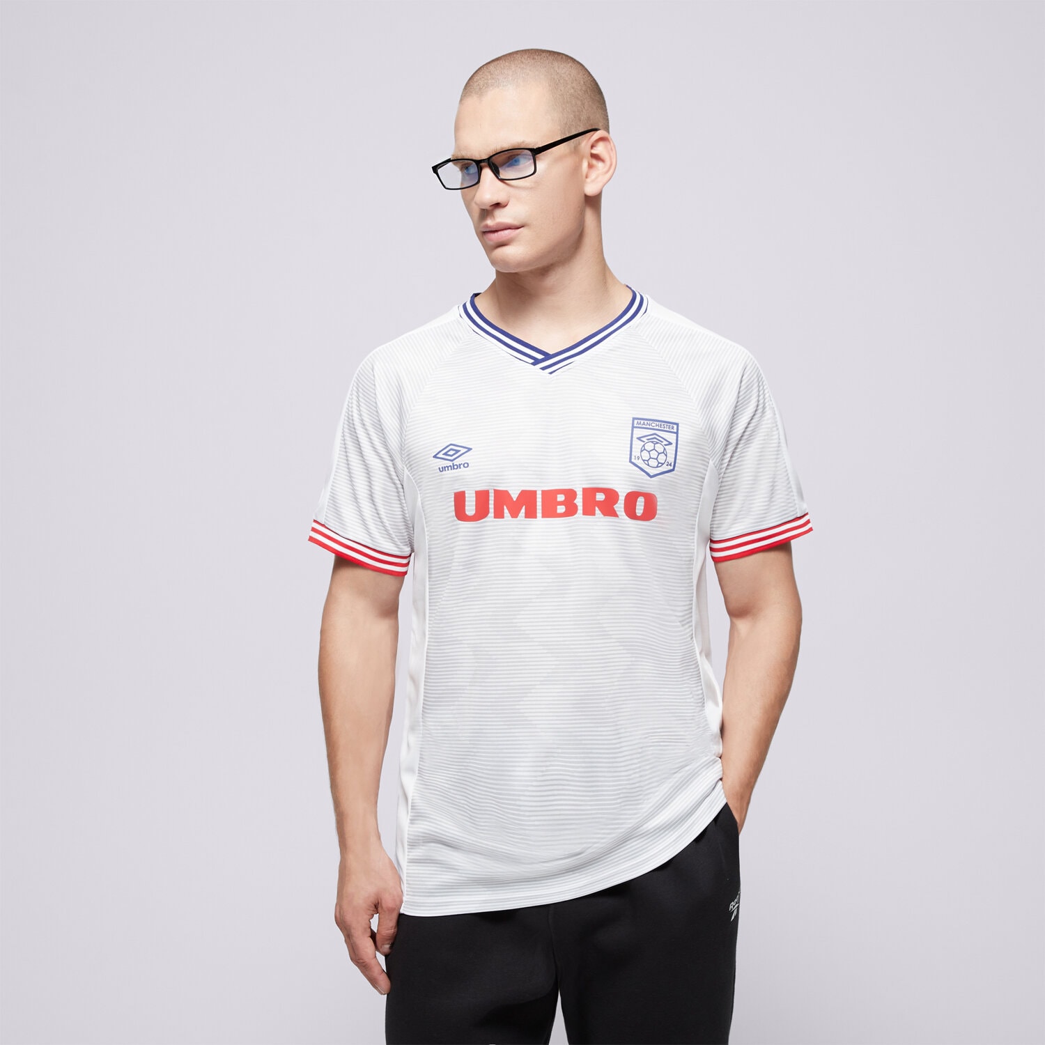 pánské tričko UMBRO TRIČKO FOOTBALL JERSEY UL125TSM83002 BÍLÁ