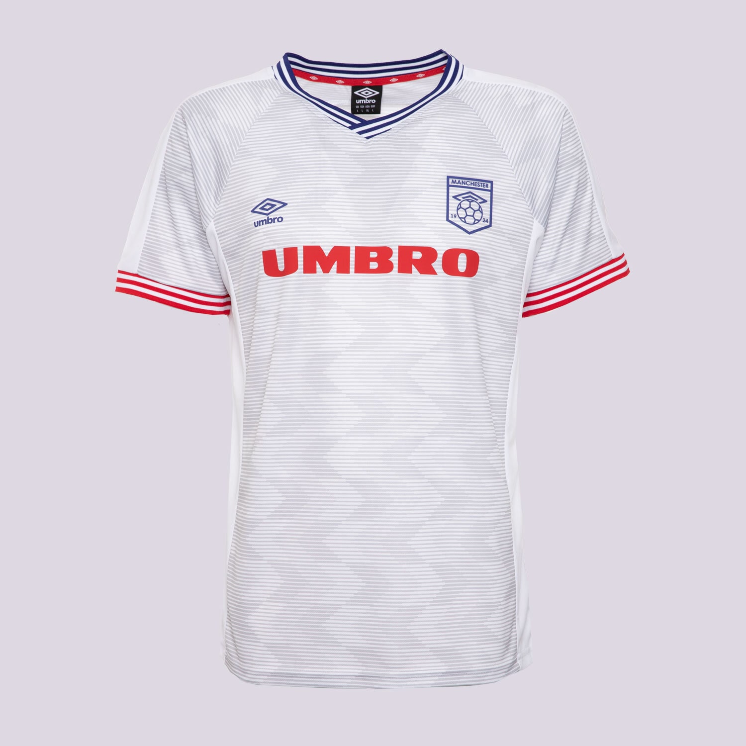 pánské tričko UMBRO TRIČKO FOOTBALL JERSEY UL125TSM83002 BÍLÁ