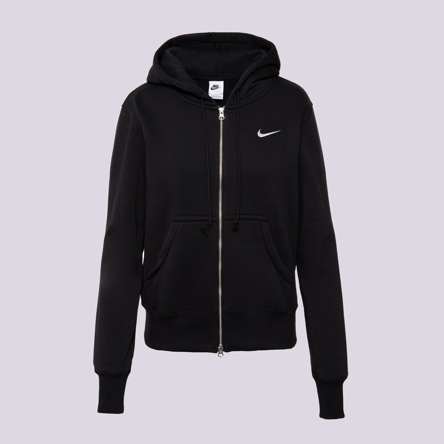dámská mikina NIKE MIKINA ROZEPÍNACÍ S KAPUCÍ W NSW PHNX FLC HJ0995-010 ČERNÁ