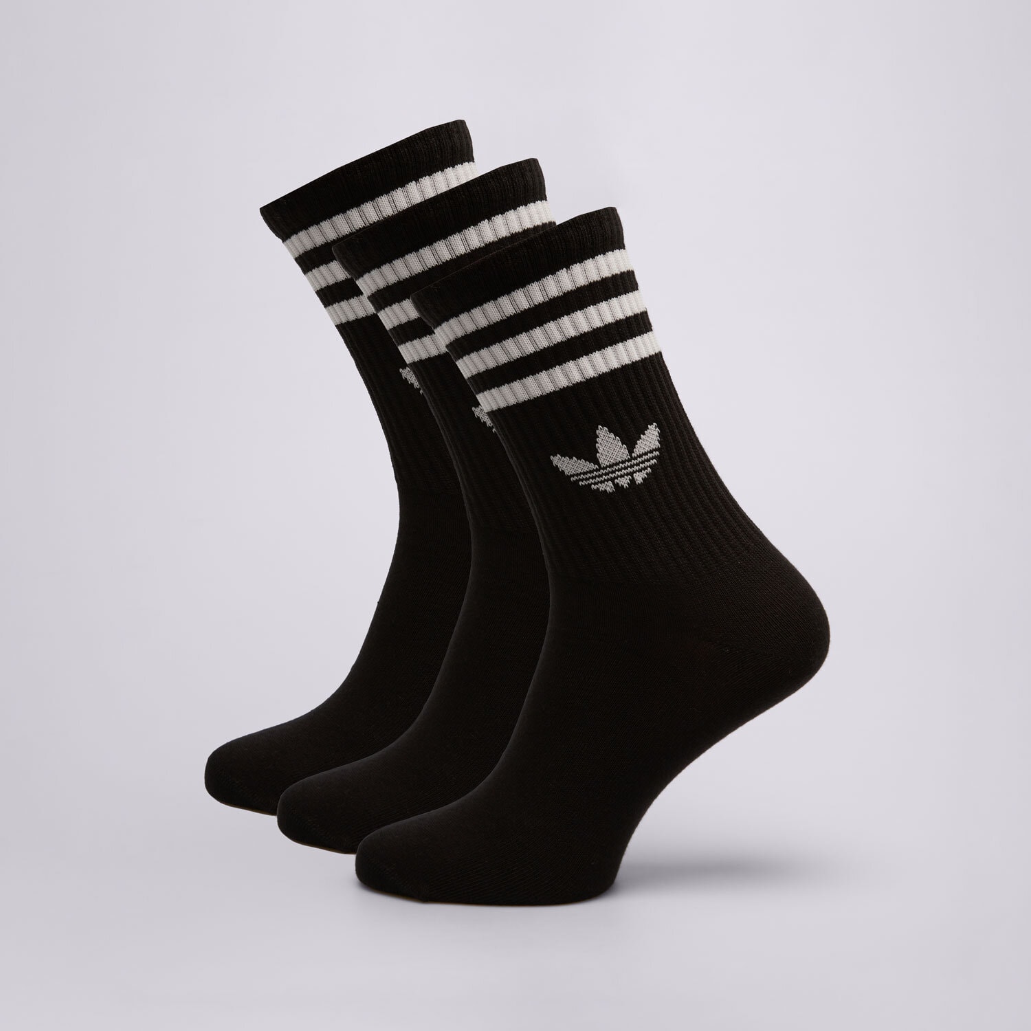dámské ponožky ADIDAS PONOŽKY 3S CREW S 3P JV7402 ČERNÁ