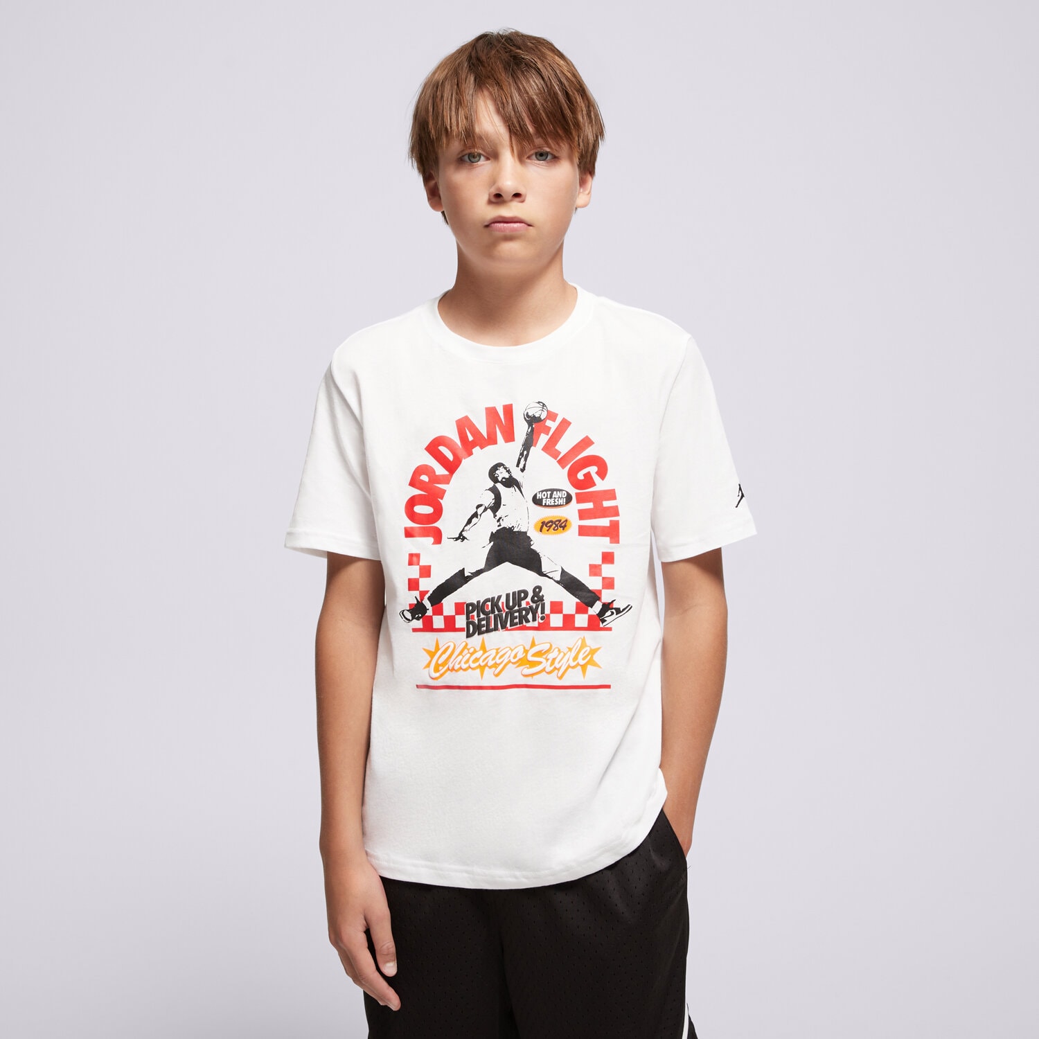 dětské tričko JORDAN TRIČKO JDB MJP SHOP TEE SS-TEE BOY 95F156-001 BÍLÁ
